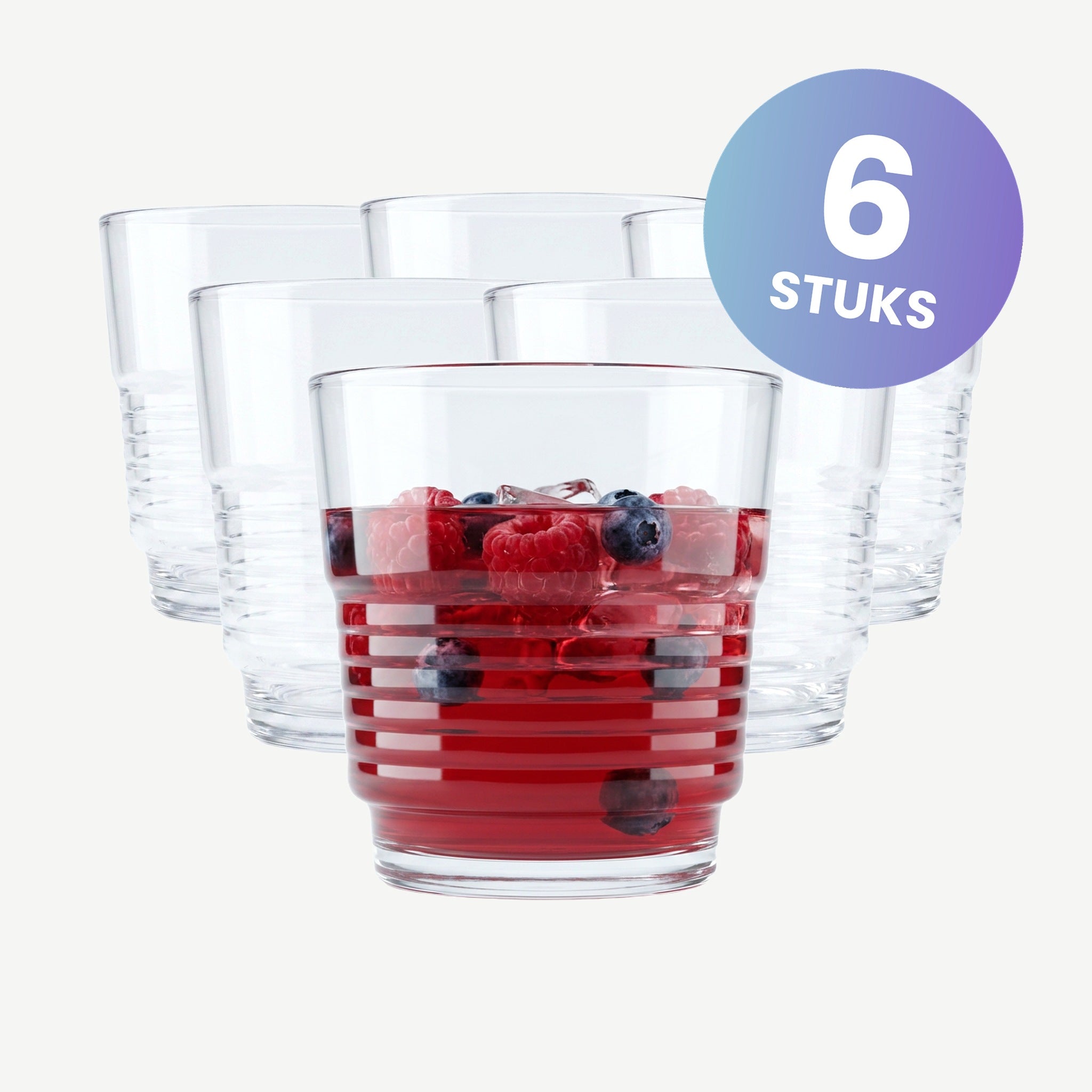 Arcoroc Spirale Tumbler 25 Cl - set van 6 glazen
