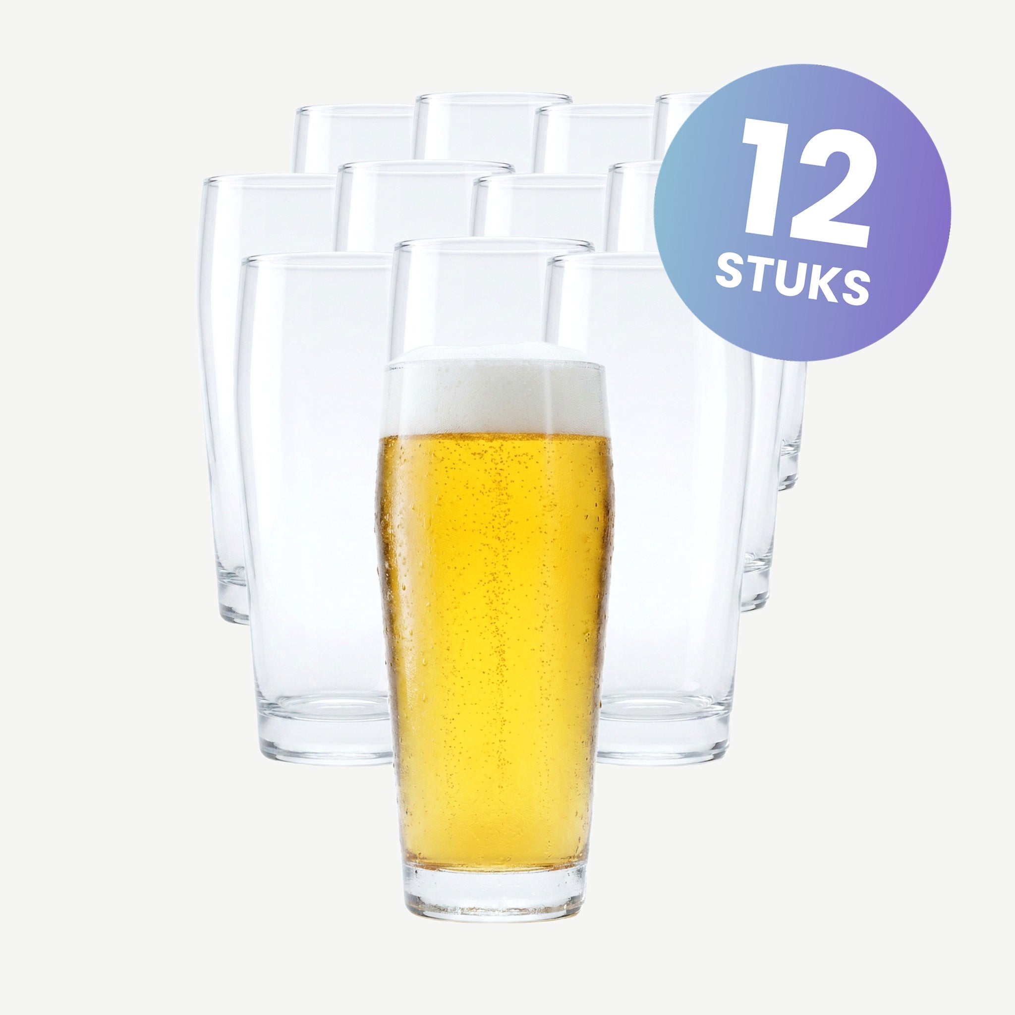 Arcoroc Willi Becher Bierglas 33 Cl - set van 12 glazen