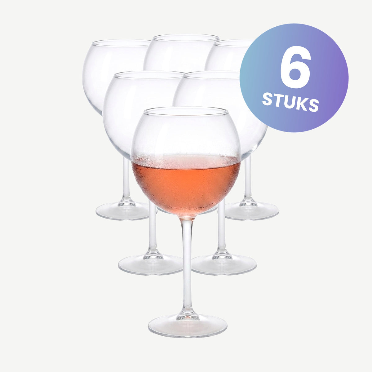 Bar Professional Ballon Wijnglas Kunststof 60 Cl - set van 6 glazen