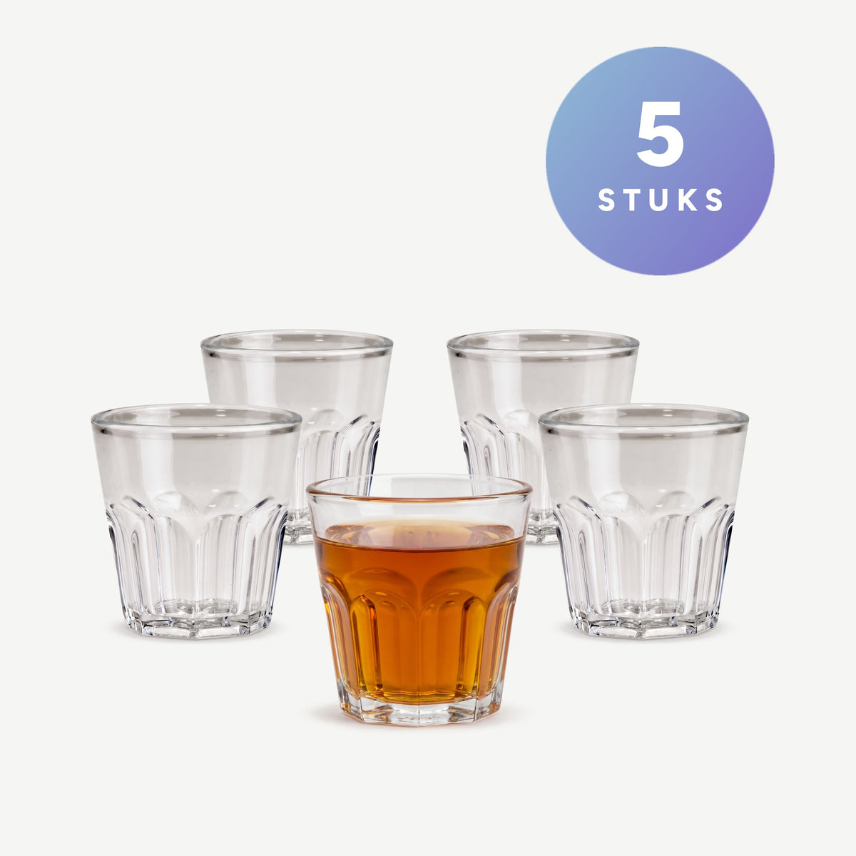 Set van 5 stuks Bar Professional Shotglas SAN Transparant 4 Cl