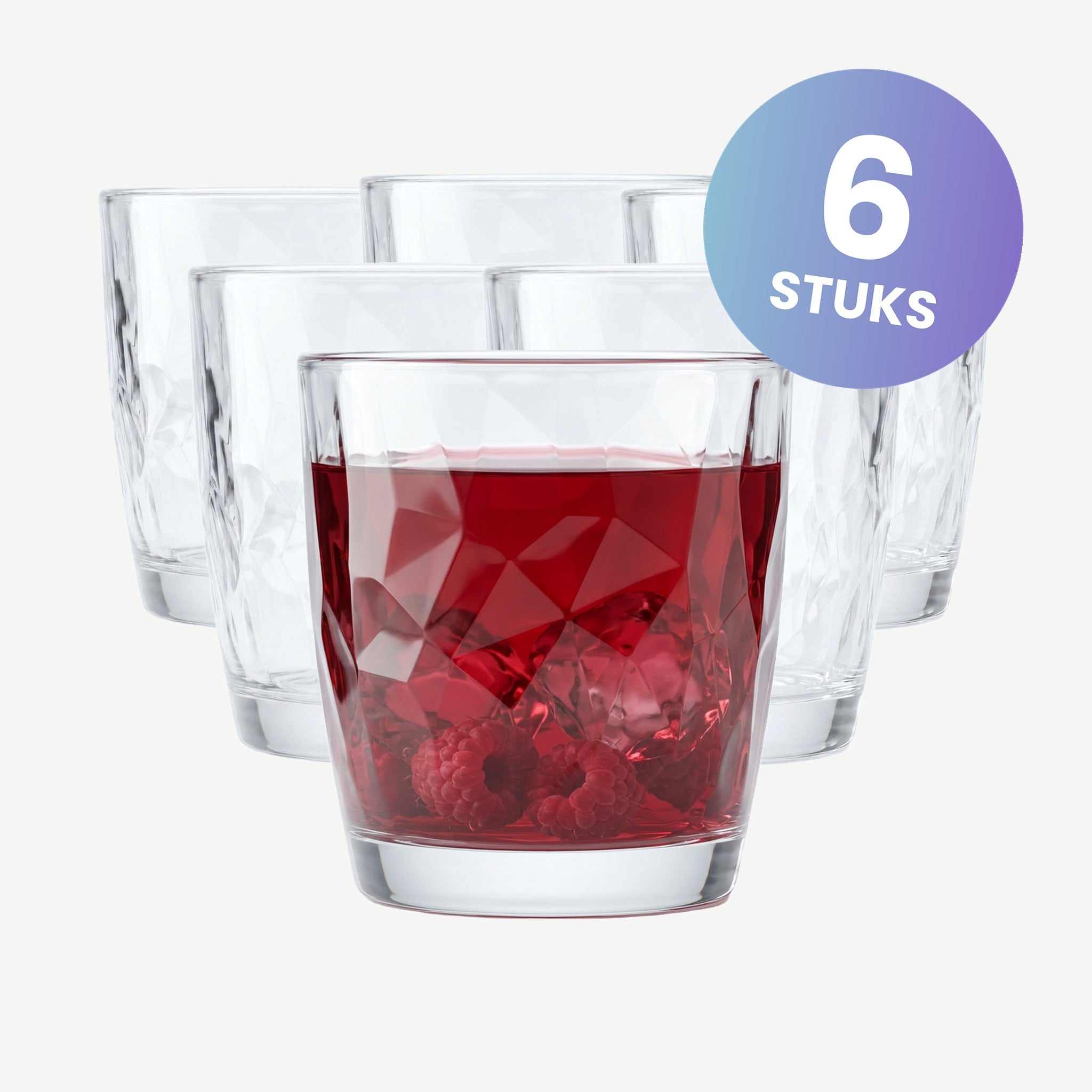 Bormioli Rocco Diamond Tumbler 39 Cl - set van 6 glazen