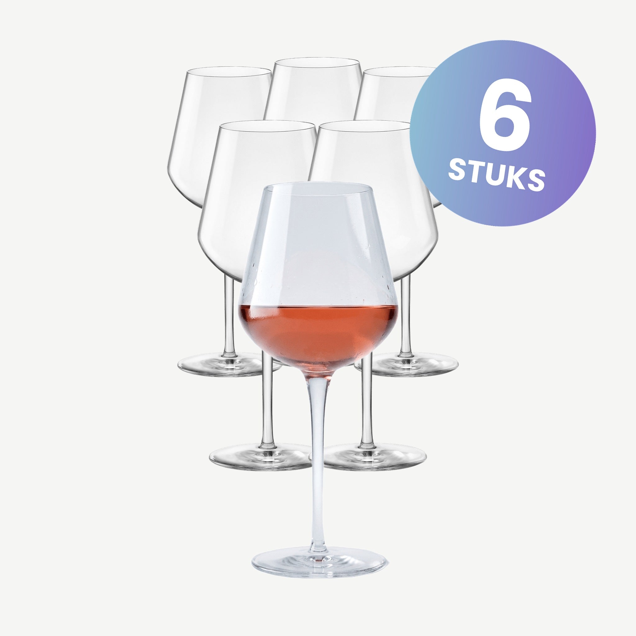 Bormioli Rocco Uno Inalto Wijnglas 38 Cl - set van 6 glazen