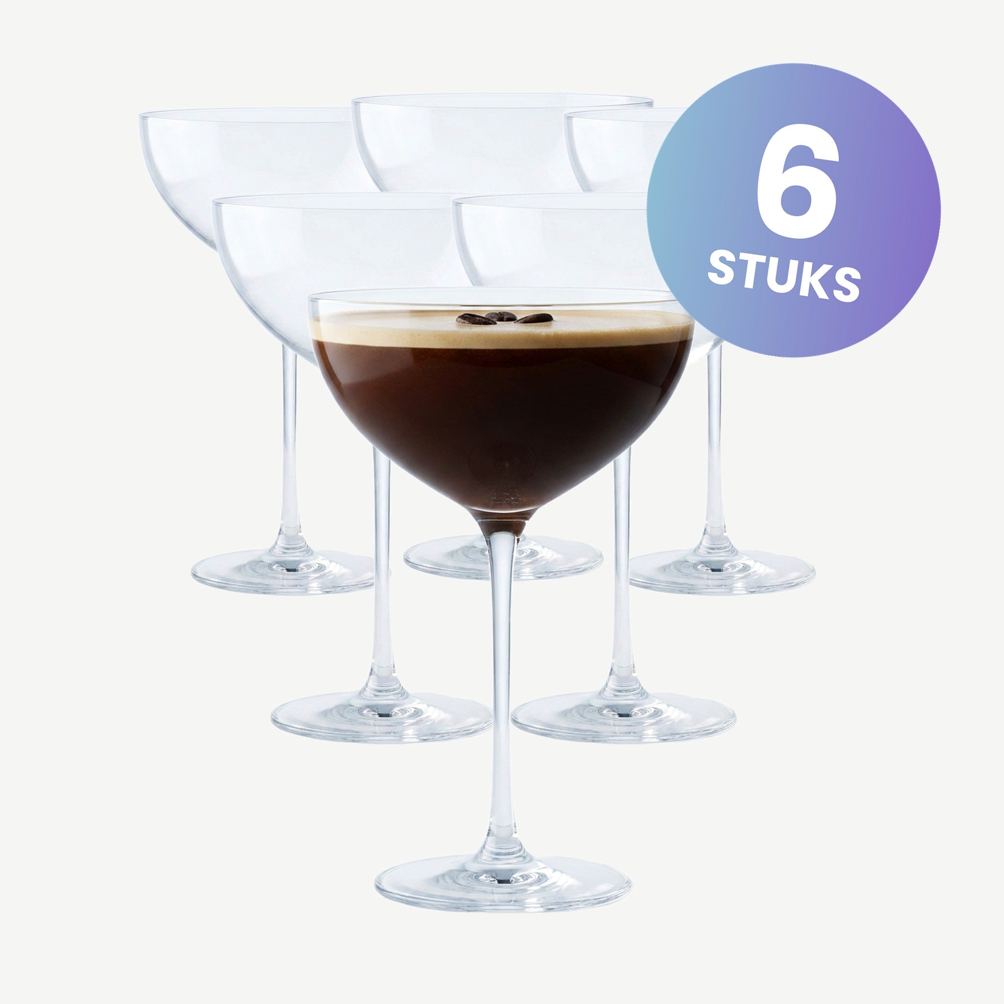 Chef & Sommelier Cocktail Champagneglas / Coupe 21 Cl - set van 6 glazen