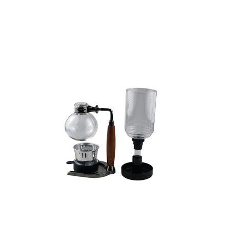 Koffiesyphon tijdens het zetten