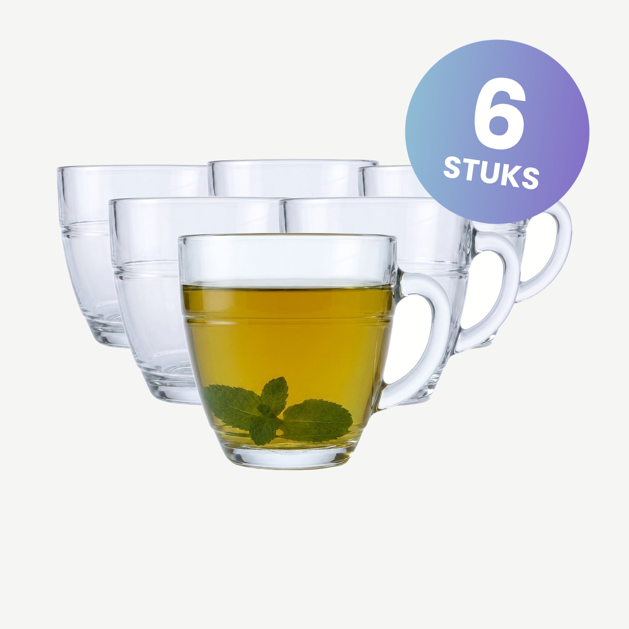 Duralex Gigogne Theeglas 22 Cl - set van 6 glazen