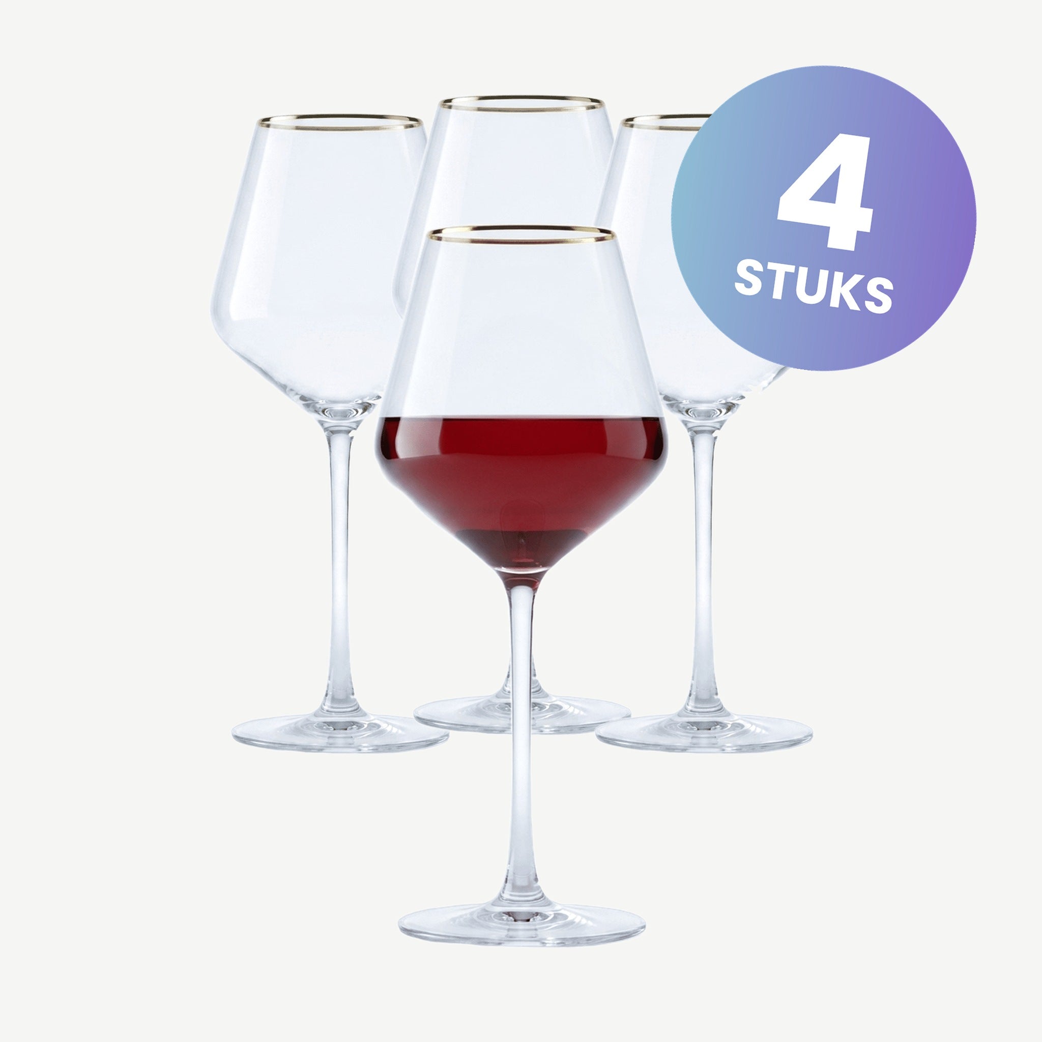 Eclat Ultime Wijnglas 47 Cl Gouden Rand - set van 4 glazen