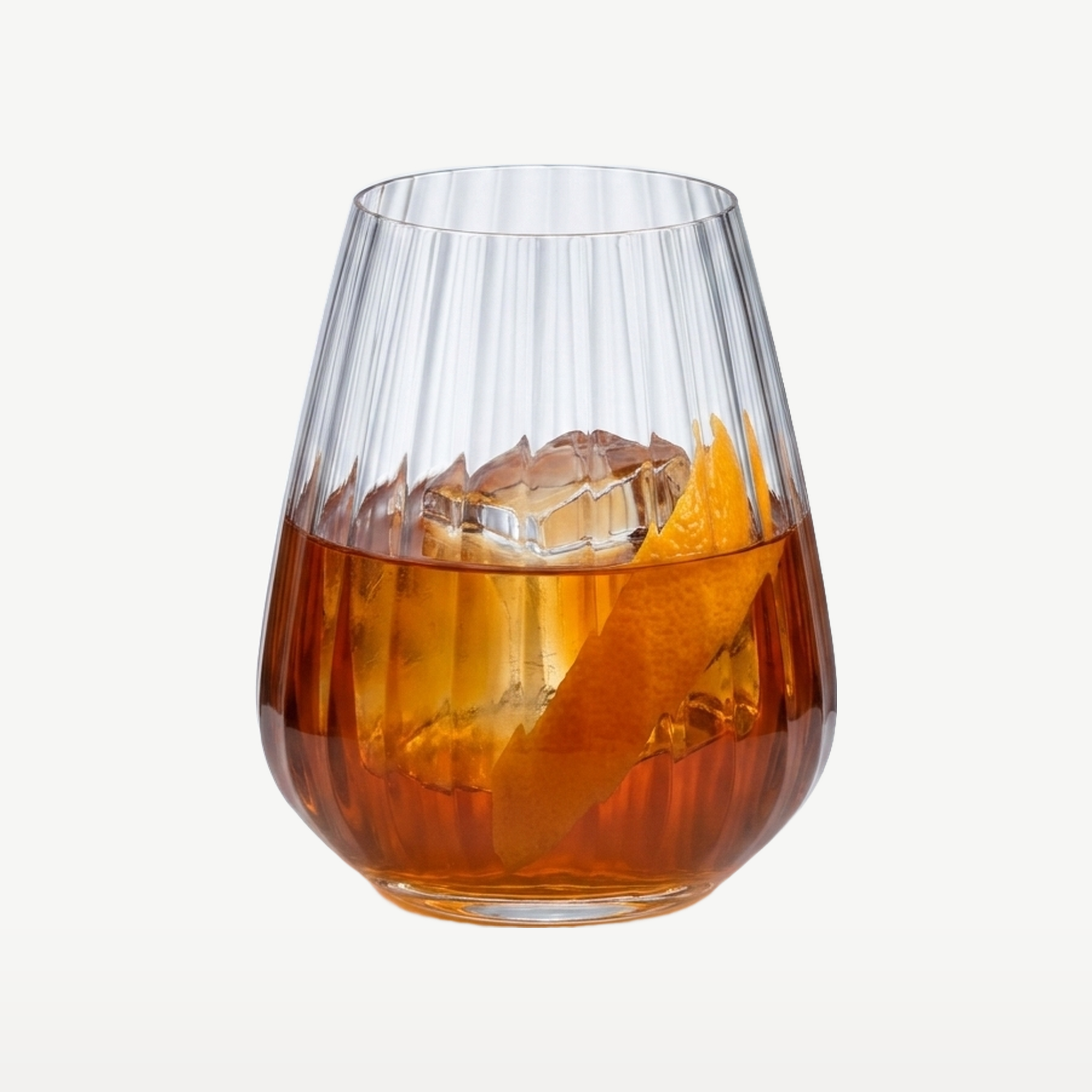 J-Line Waterglas 43 Cl Strepen Transparant - Glazen.nl