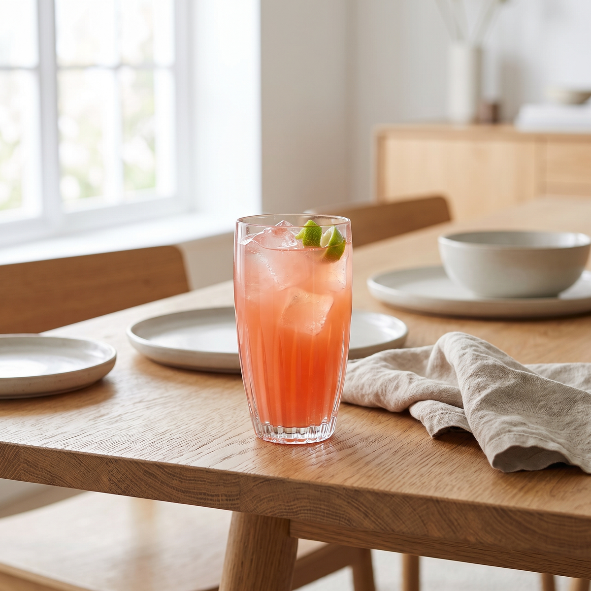 J-Line Cocktailglas 68 Cl Acryl Transparant - 4 Stuks, sfeerbeeld