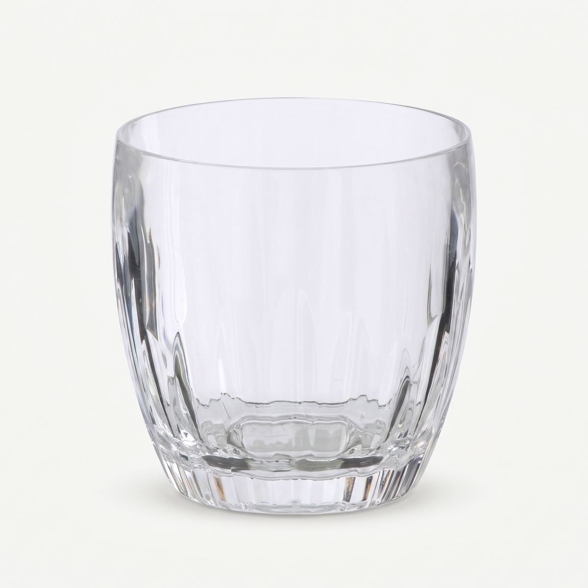 J-Line Waterglas 43,2 Cl Acryl Transparant - 4 Stuks leeg op gebroken witte achtergrond
