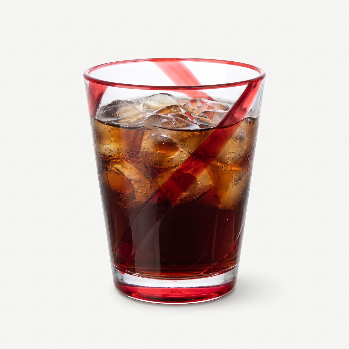 J-Line Waterglas 44 Cl Onbreekbaar Lijnen Assorti - 6 Stuks gevuld