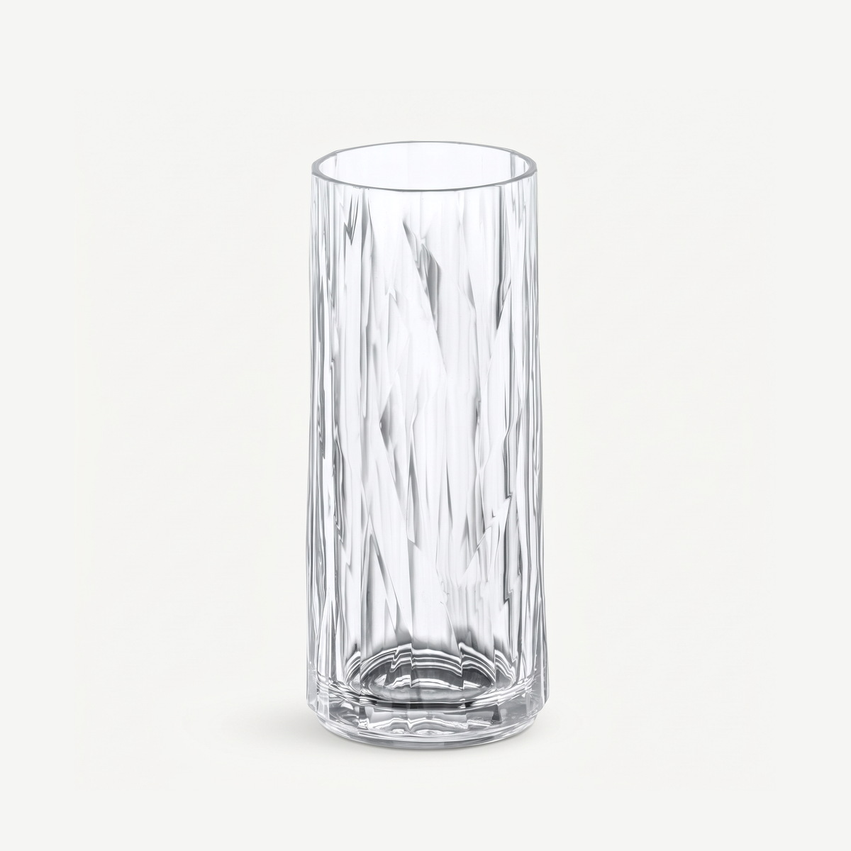 Koziol Superglas Club No. 03 Longdrinkglas 25 Cl - 2 Stuks leeg op gebroken witte achtergrond