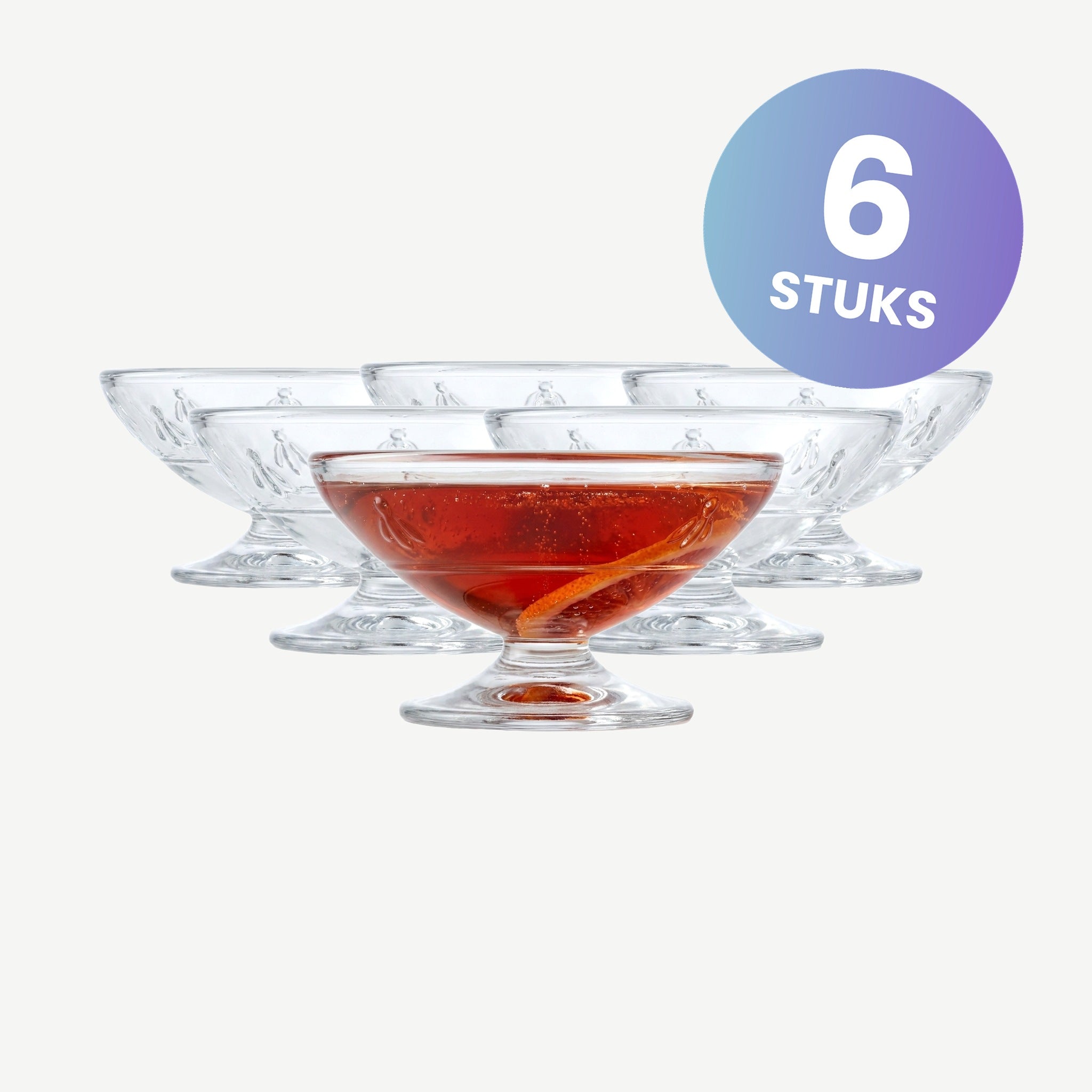 La Rochère Abeille Coupe 20 cl - set van 6 glazen