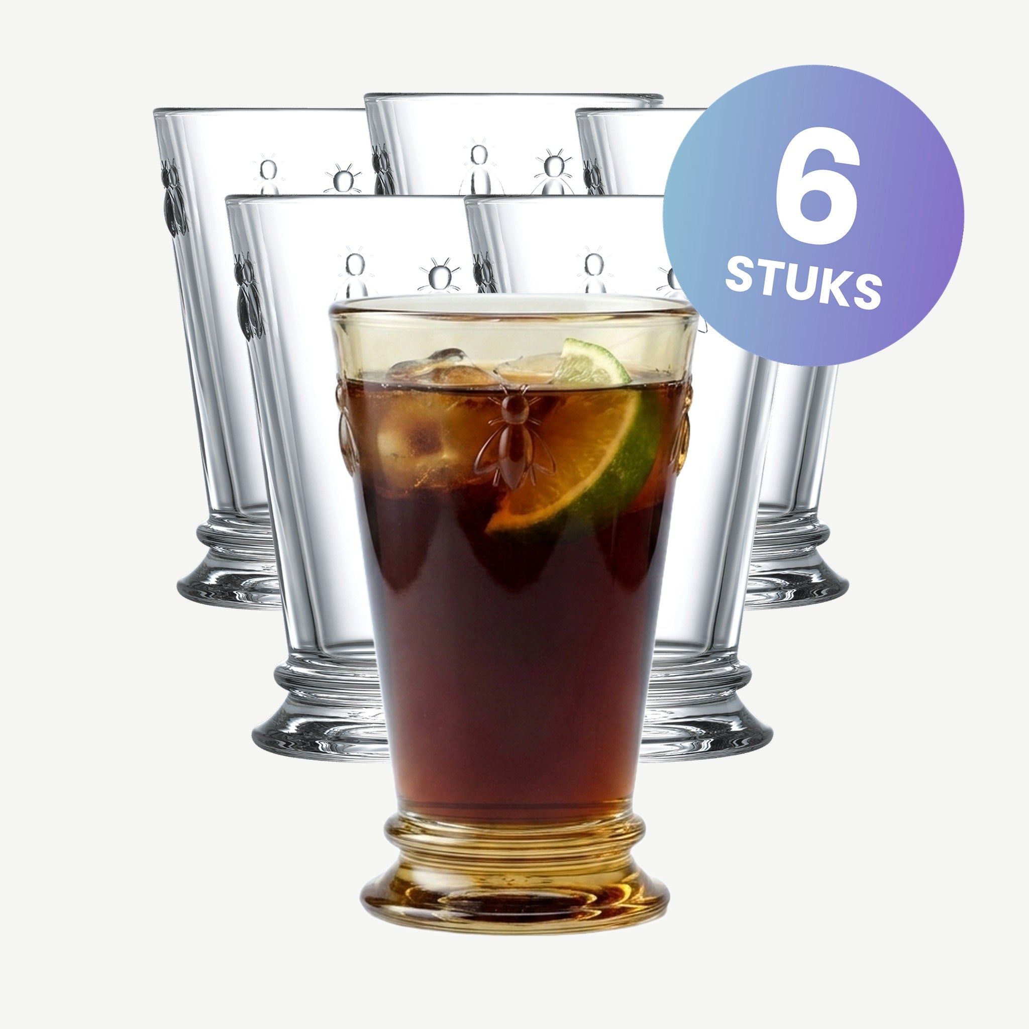 La Rochère Abeille Longdrinkglas 31 cl - set van 6 glazen