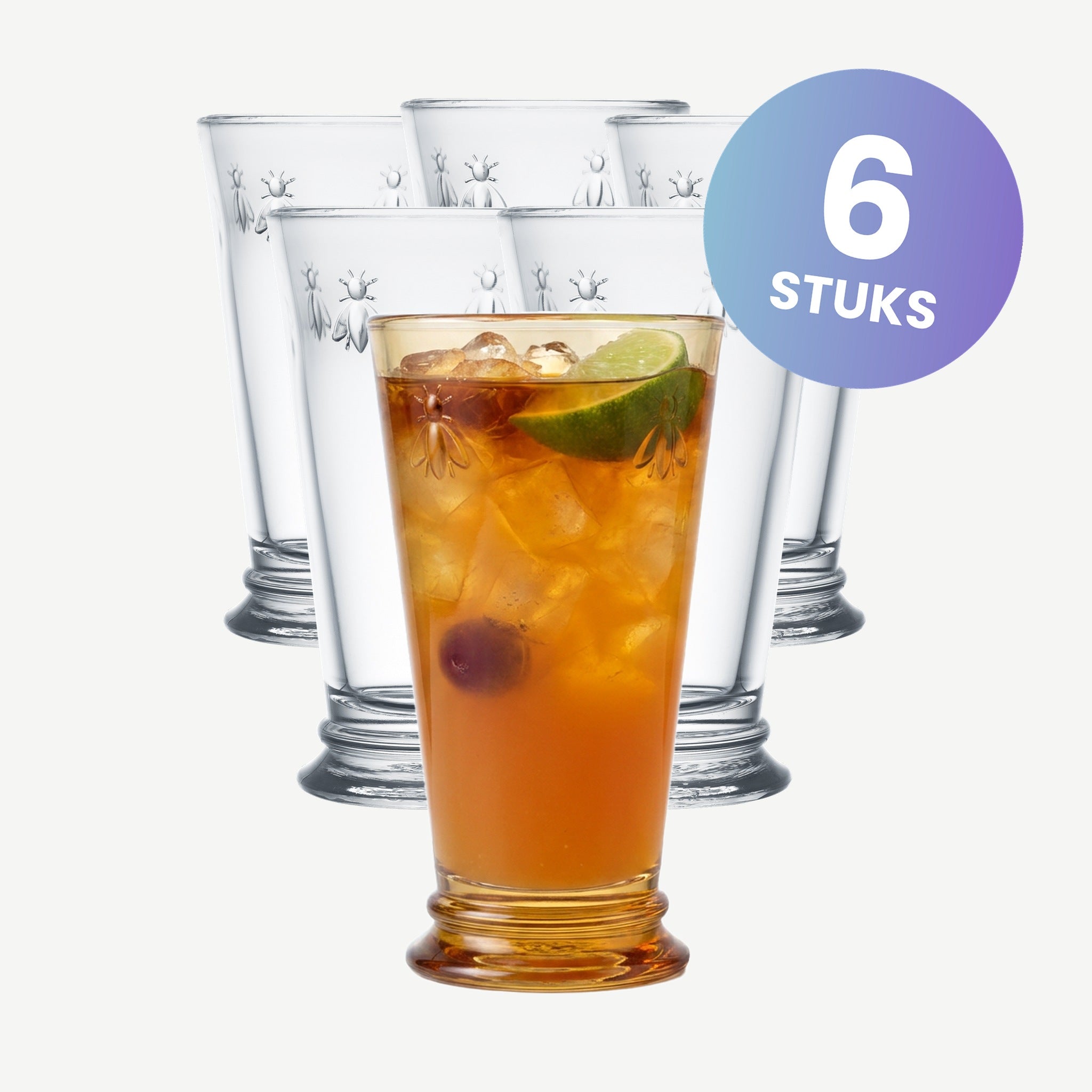 La Rochère Abeille Longdrinkglas 46 cl Xl - set van 6 glazen