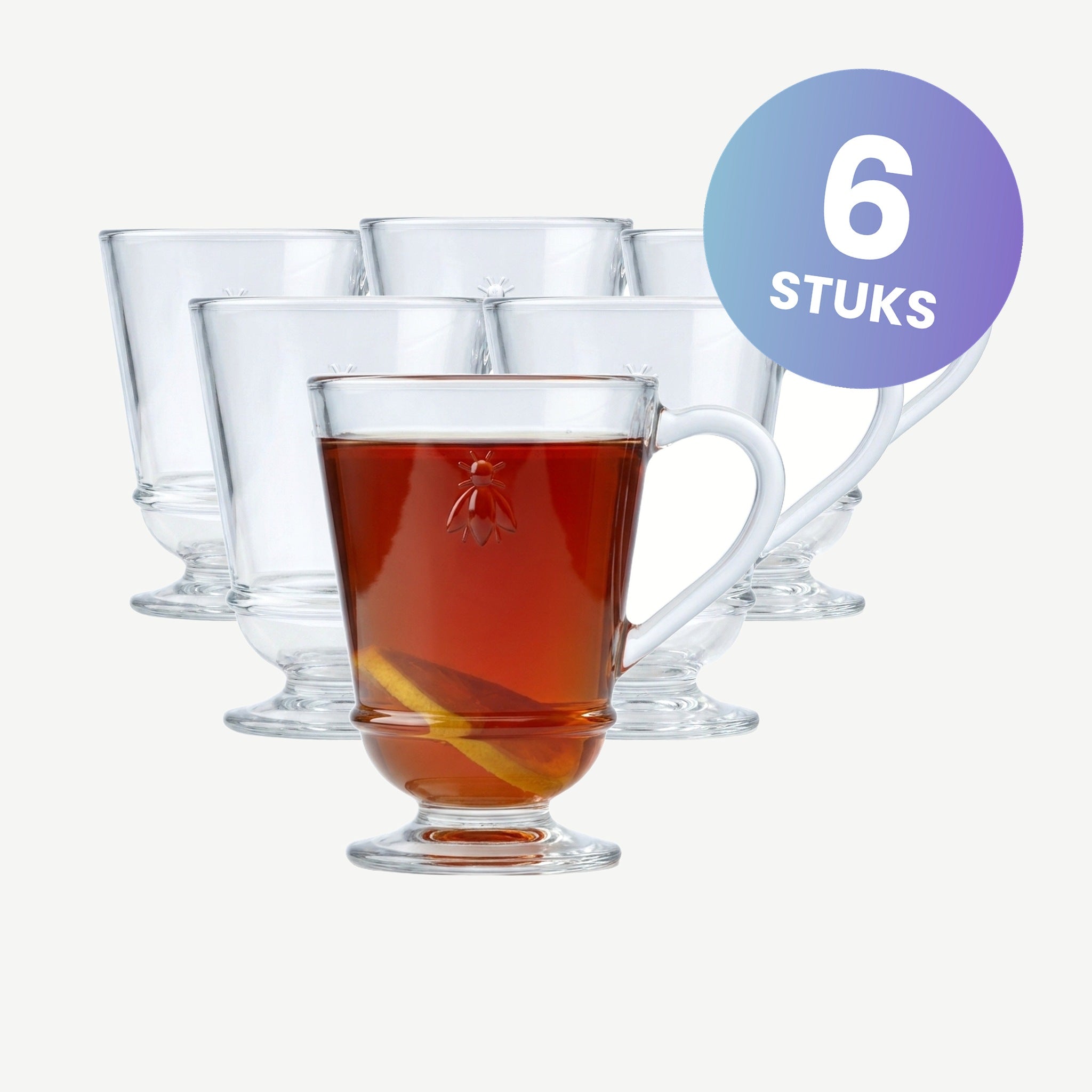 La Rochère Abeille Theemok 27,5 cl - set van 6 glazen