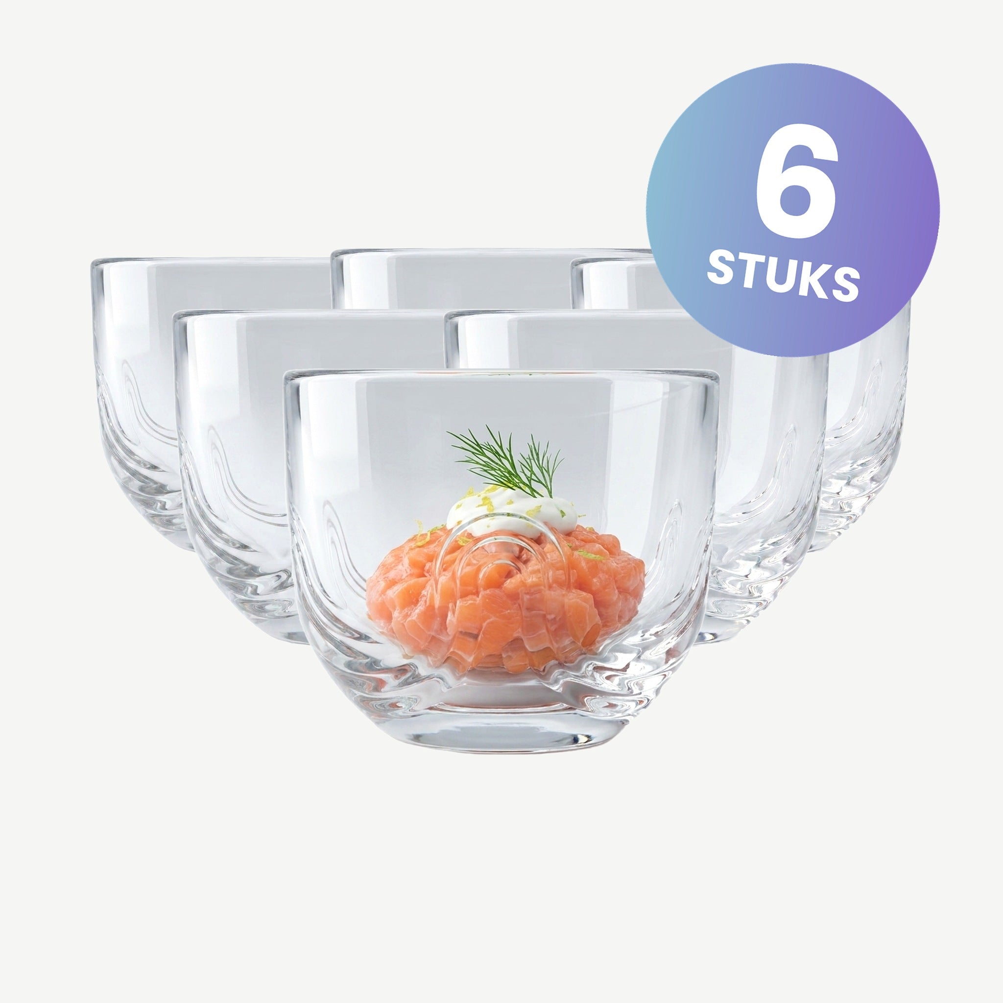 La Rochère Folies Amuse Schaaltje 8 cl - set van 6 glazen