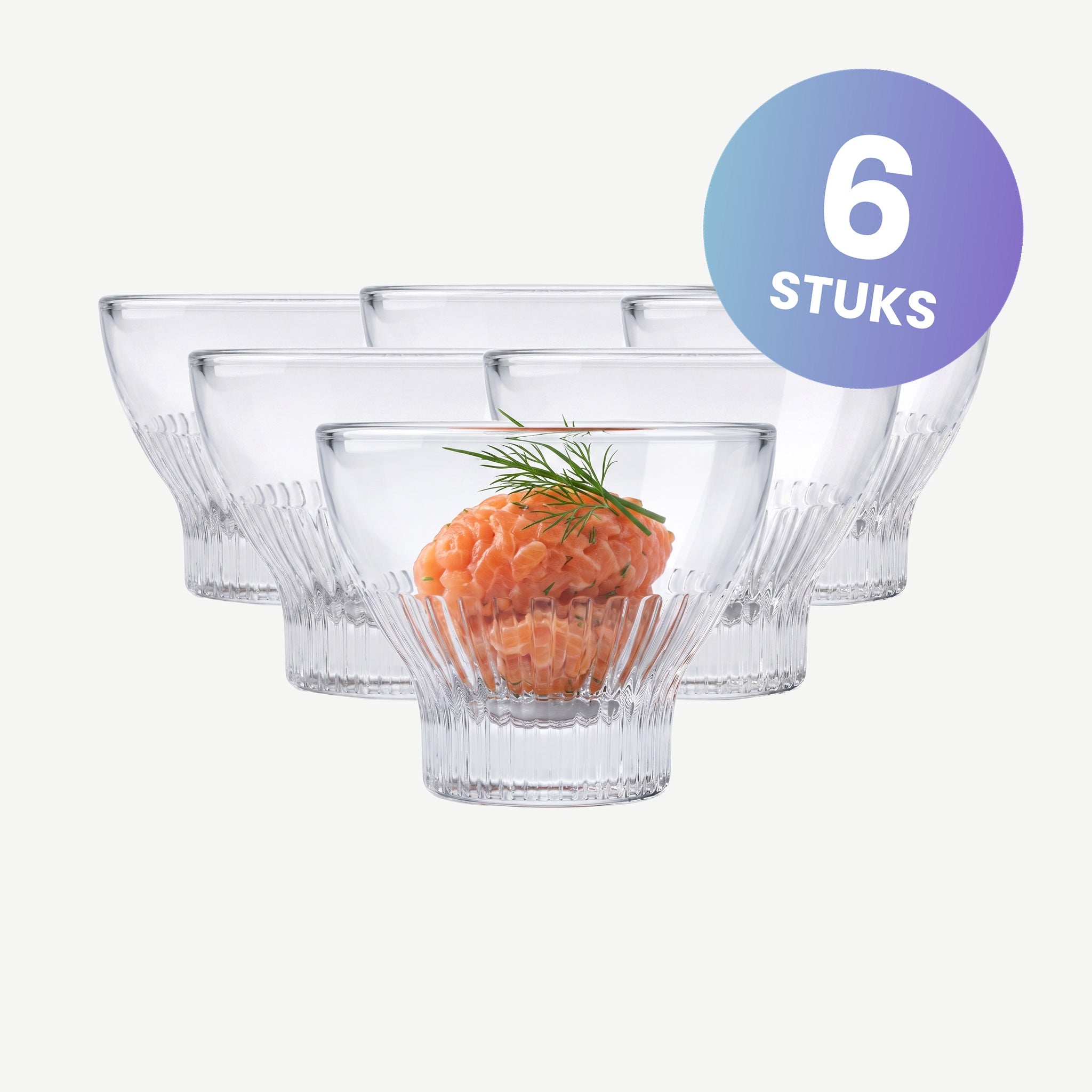 La Rochère Ouessant Amuse Schaal 8 Cl - set van 6 glazen