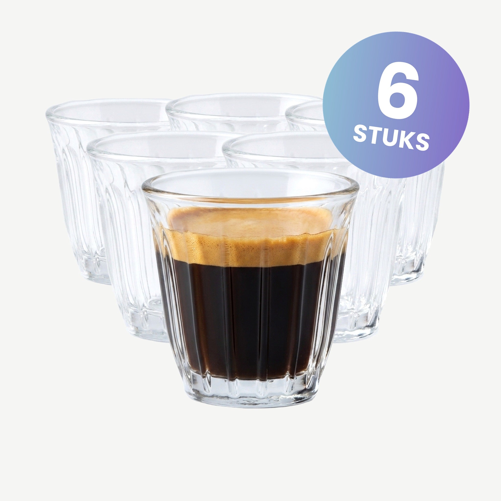 La Rochère Zinc Espresso Glas 10 Cl - set van 6 glazen