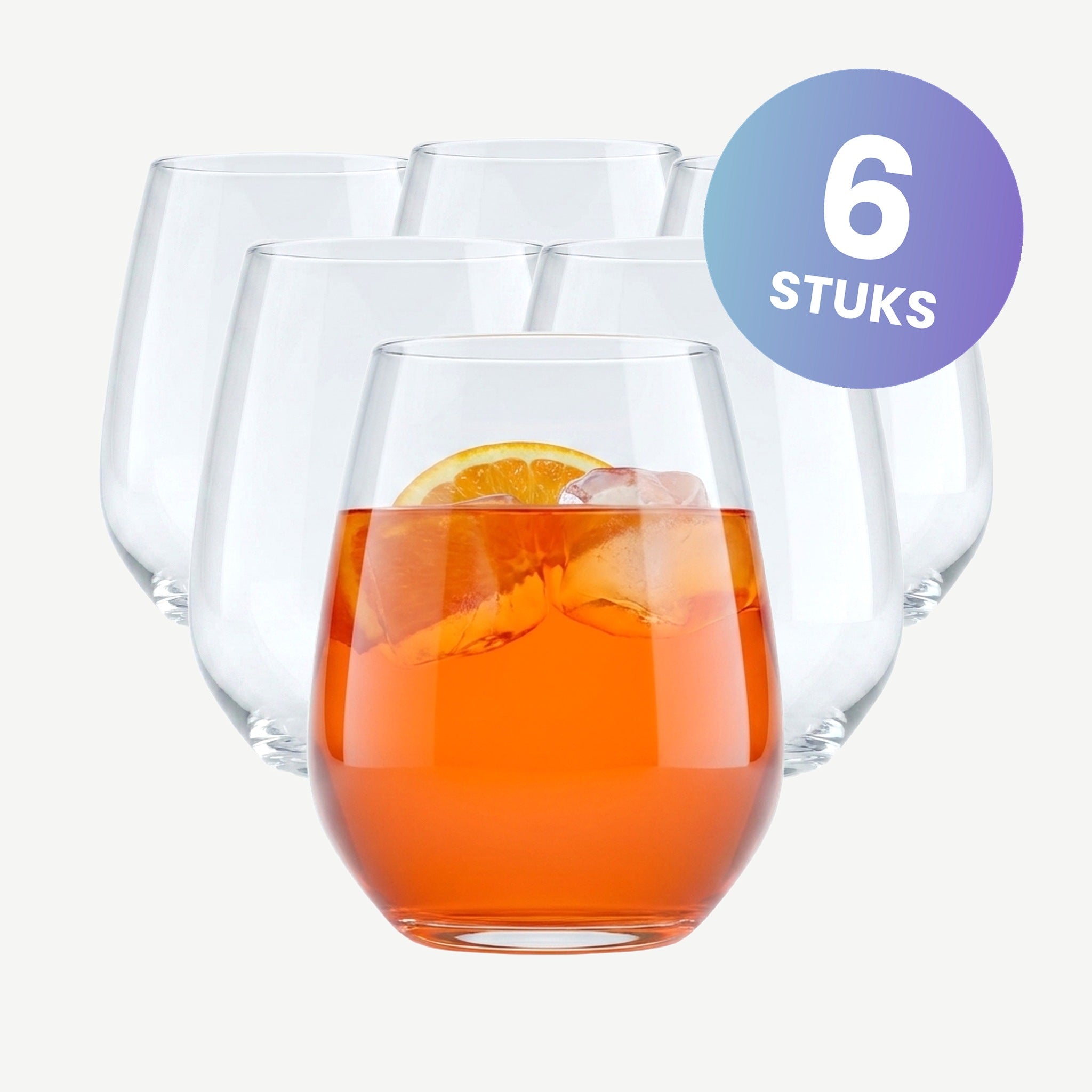 Luigi Bormioli Atelier Tumbler 40 Cl - set van 6 glazen