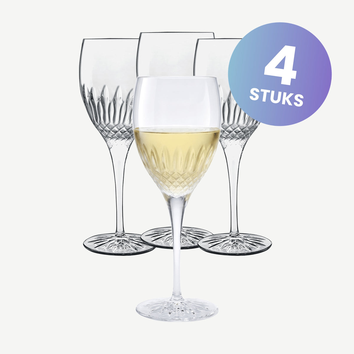 Luigi Bormioli Diamante Wijnglas 38 Cl Riesling - set van 4 glazen