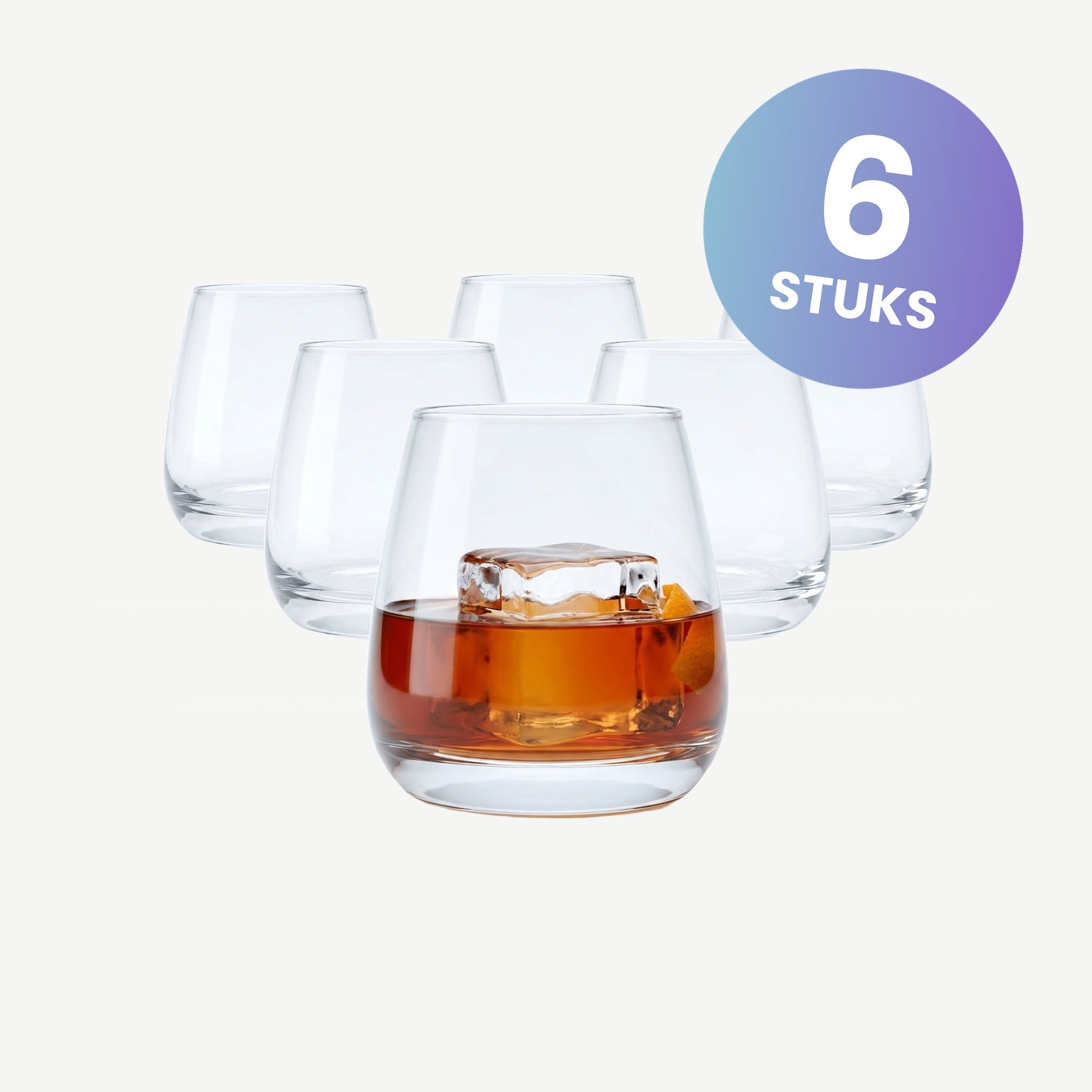Luigi Bormioli Mixology Classic Club Tumbler D.O.F. 40 Cl  - set van 6 glazen