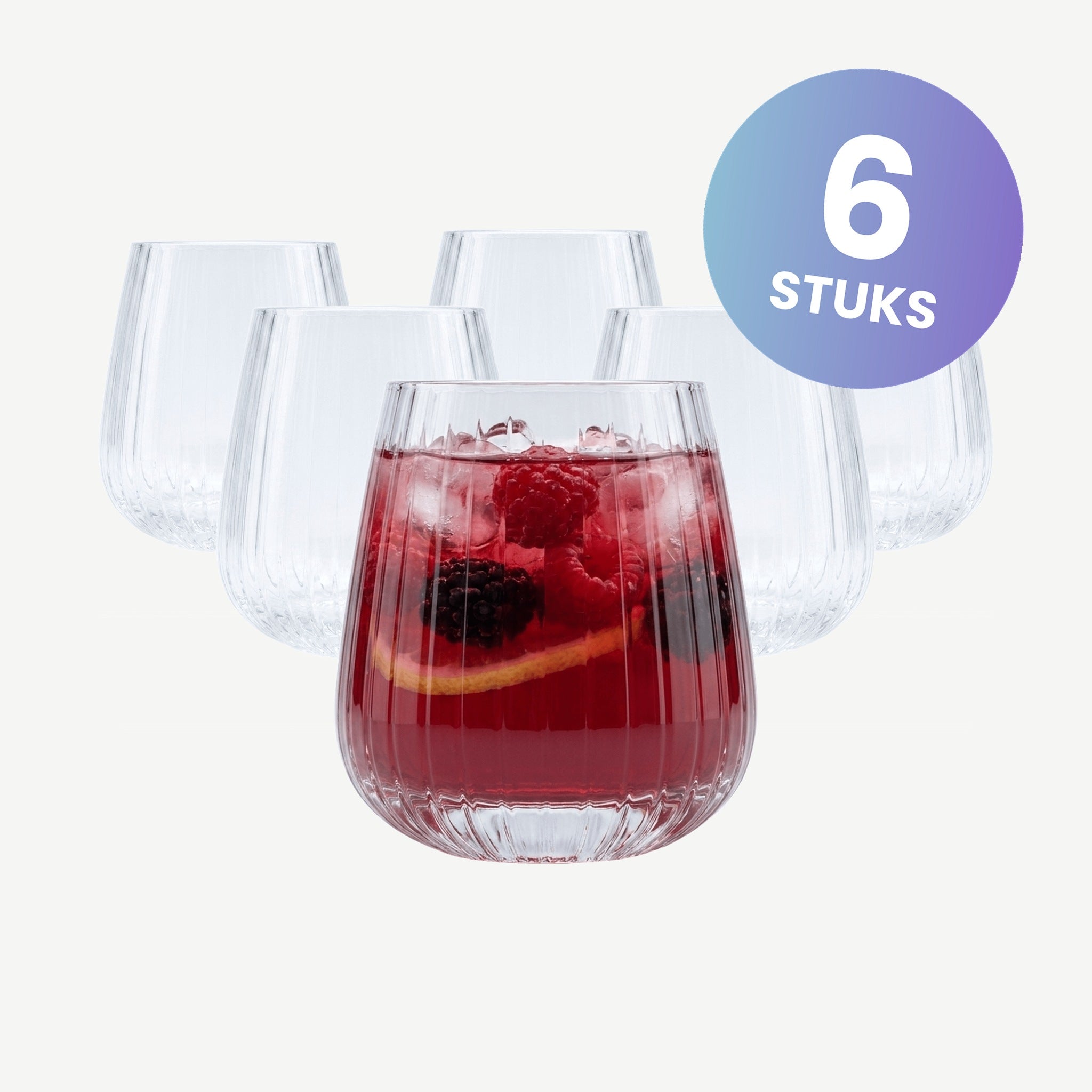 Luigi Bormioli Mixology Cocktail Club Tumbler D.O.F. 40 Cl  - set van 6 glazen