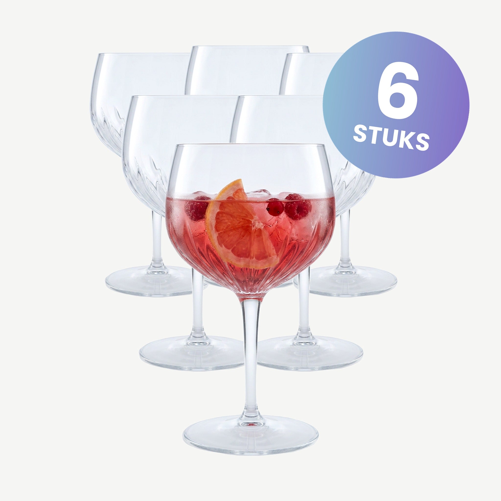 Luigi Bormioli Mixology Spanish Gin Tonic Glas 80 Cl  - set van 6 glazen