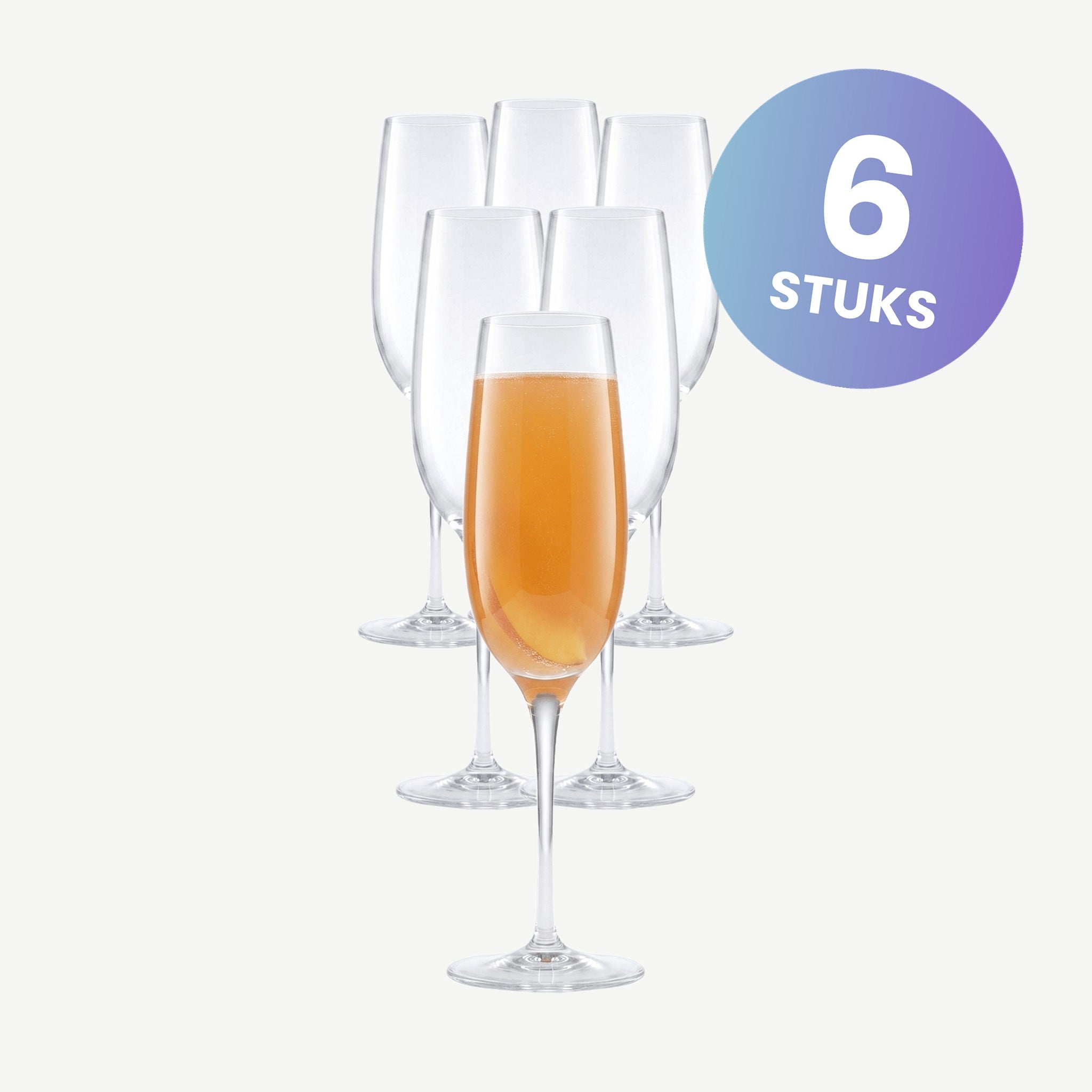 Luigi Bormioli Palace Champagneglas 23,5 Cl  - set van 6 glazen