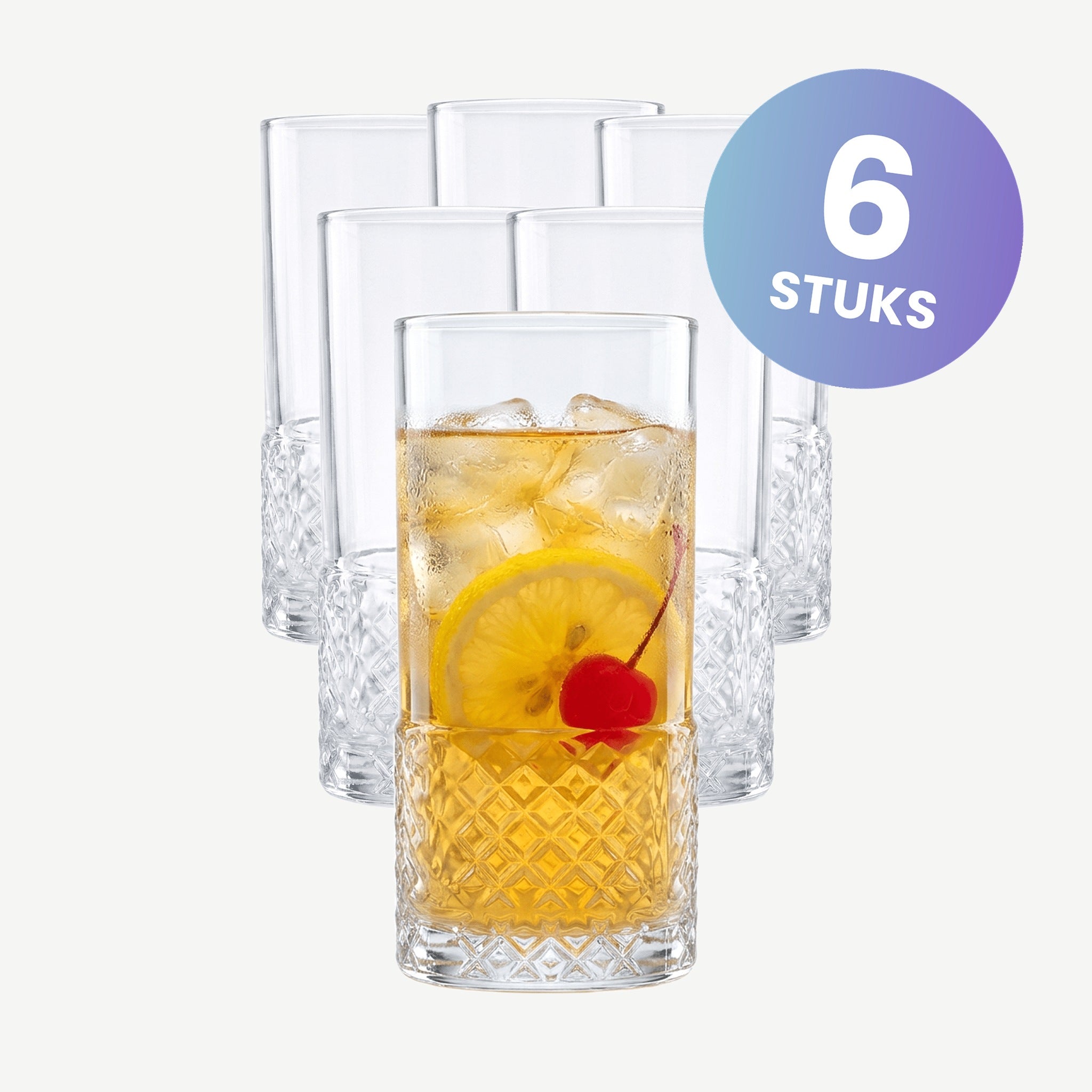 Luigi Bormioli Roma 1960 Bibita Longdrinkglas 48 Cl  - set van 6 glazen