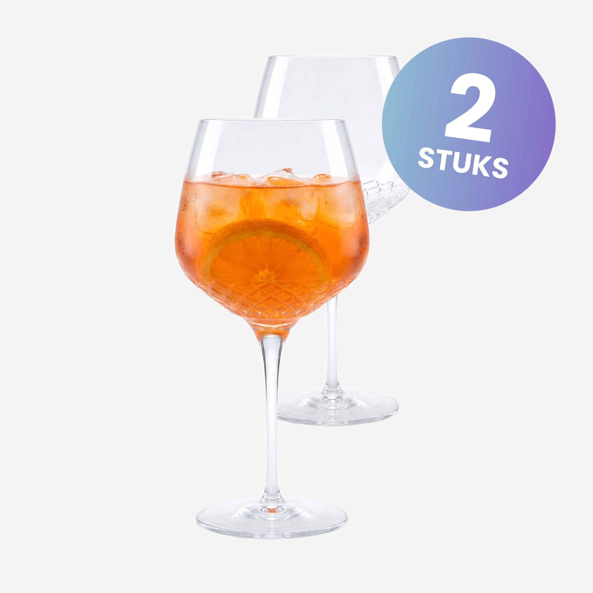 Luigi Bormioli Roma 1960 Ginglas Old Tom 80 Cl Oranje Pack - set van 2 glazen