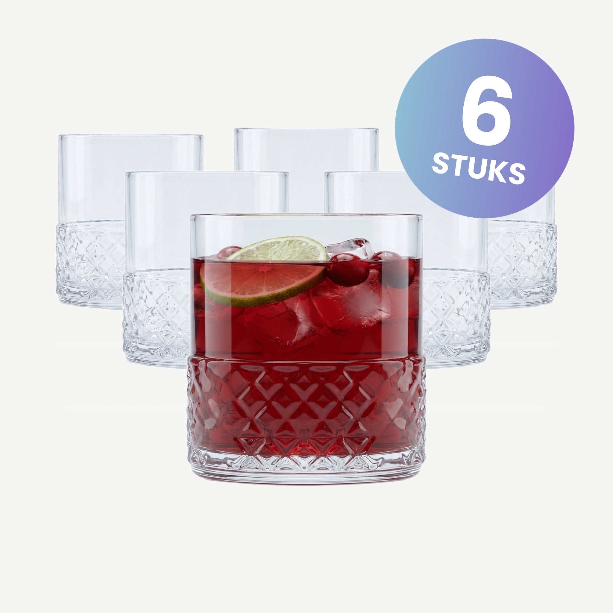 Luigi Bormioli Roma 1960 Tumbler Fb 30 Cl  - set van 6 glazen