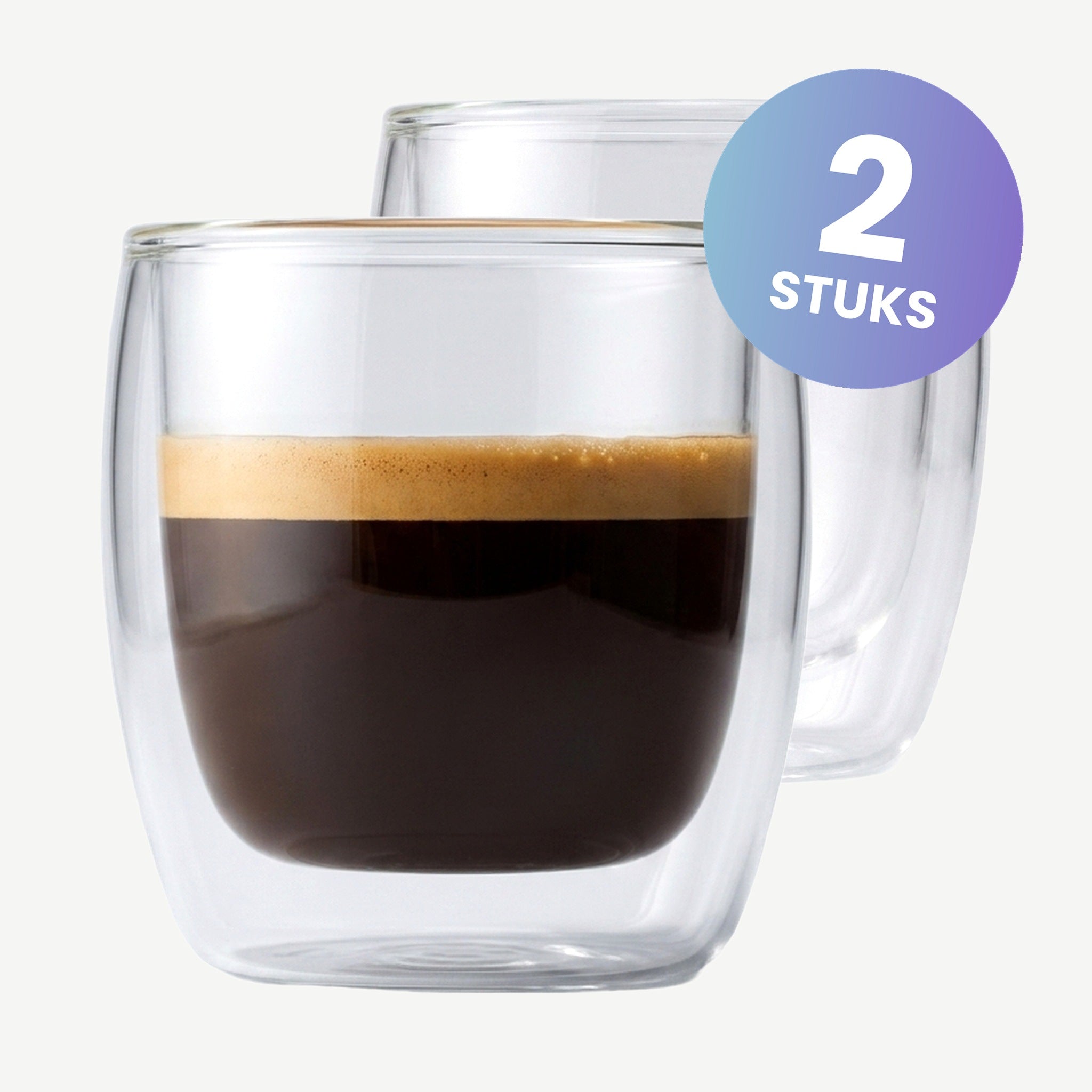 Luigi Bormioli Thermic Glass Koffieglas 11 Cl Michelangelo - set van 2 glazen