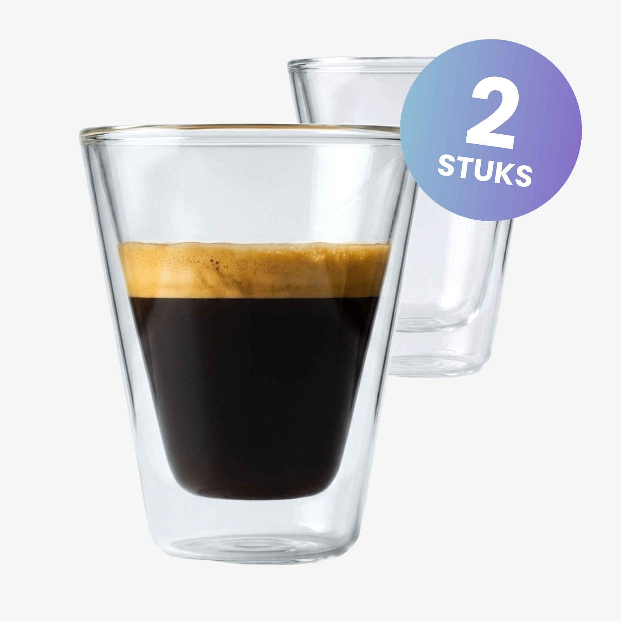 Luigi Bormioli Thermic Glass Koffieglas 8,5 Cl Caffeino - set van 2 glazen