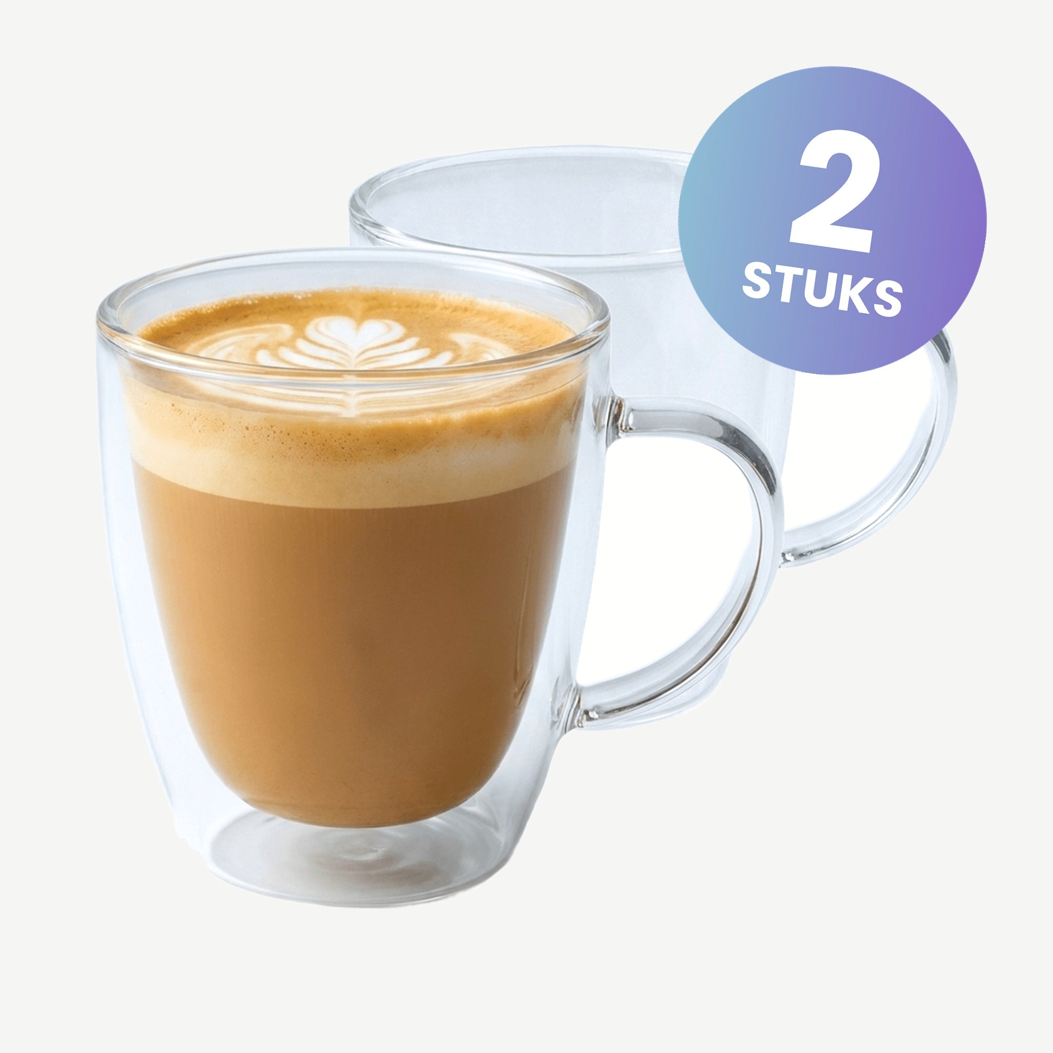 Luigi Bormioli Thermic Glass Koffieglas Mug 32 Cl - set van 2 glazen
