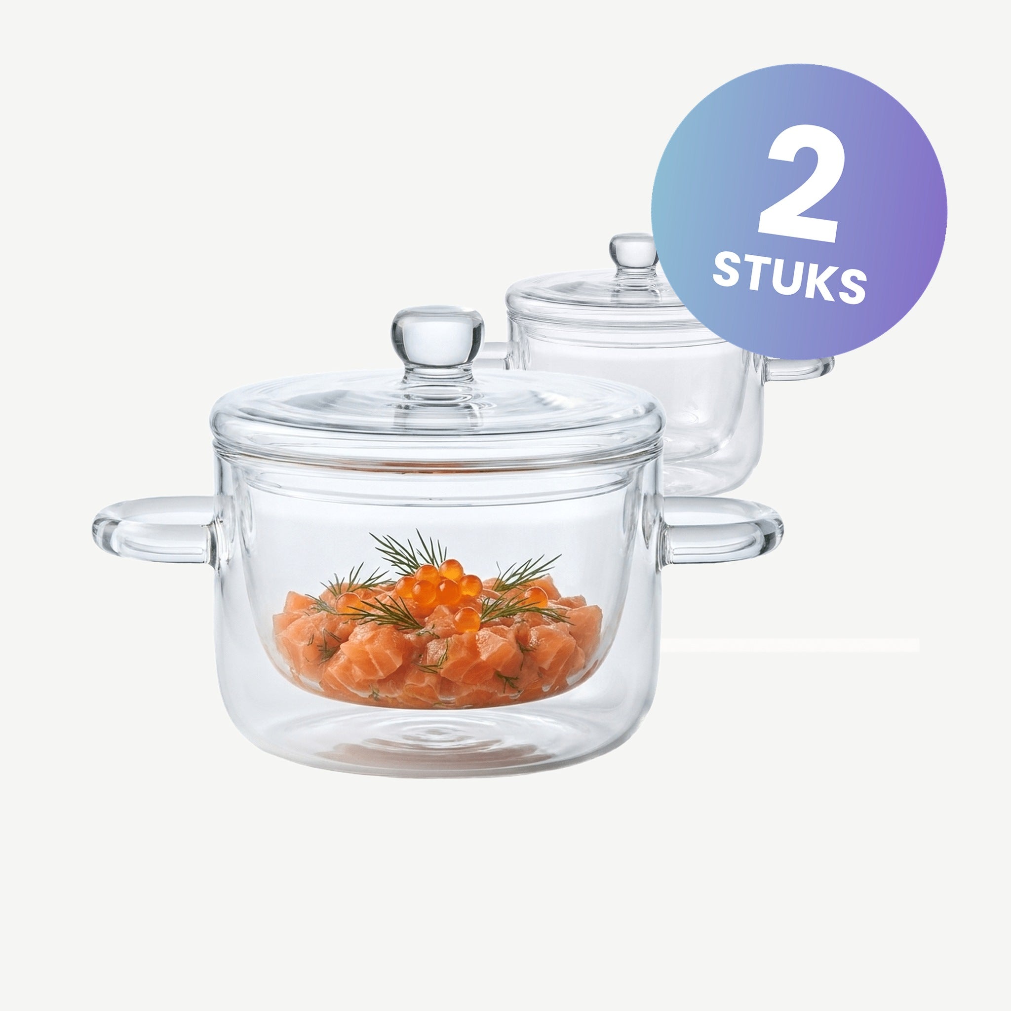 Luigi Bormioli Thermic Glass Kommetje 25 Cl - set van 2 glazen