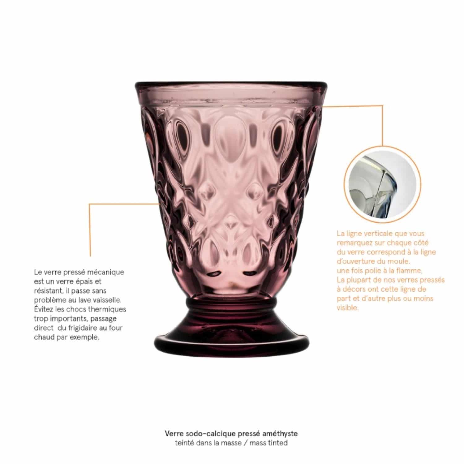 La Rochère Lyonnais Tumbler 20 Cl Oud Rose - 6 Stuks - Glazen.nl