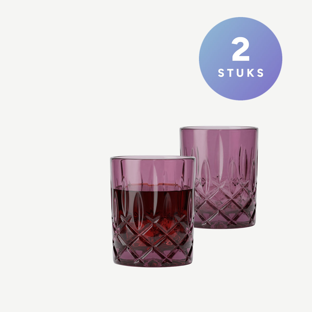 Set van 2 stuks Nachtmann Noblesse Tumbler 29,5 Cl Paars - Glazen.nl