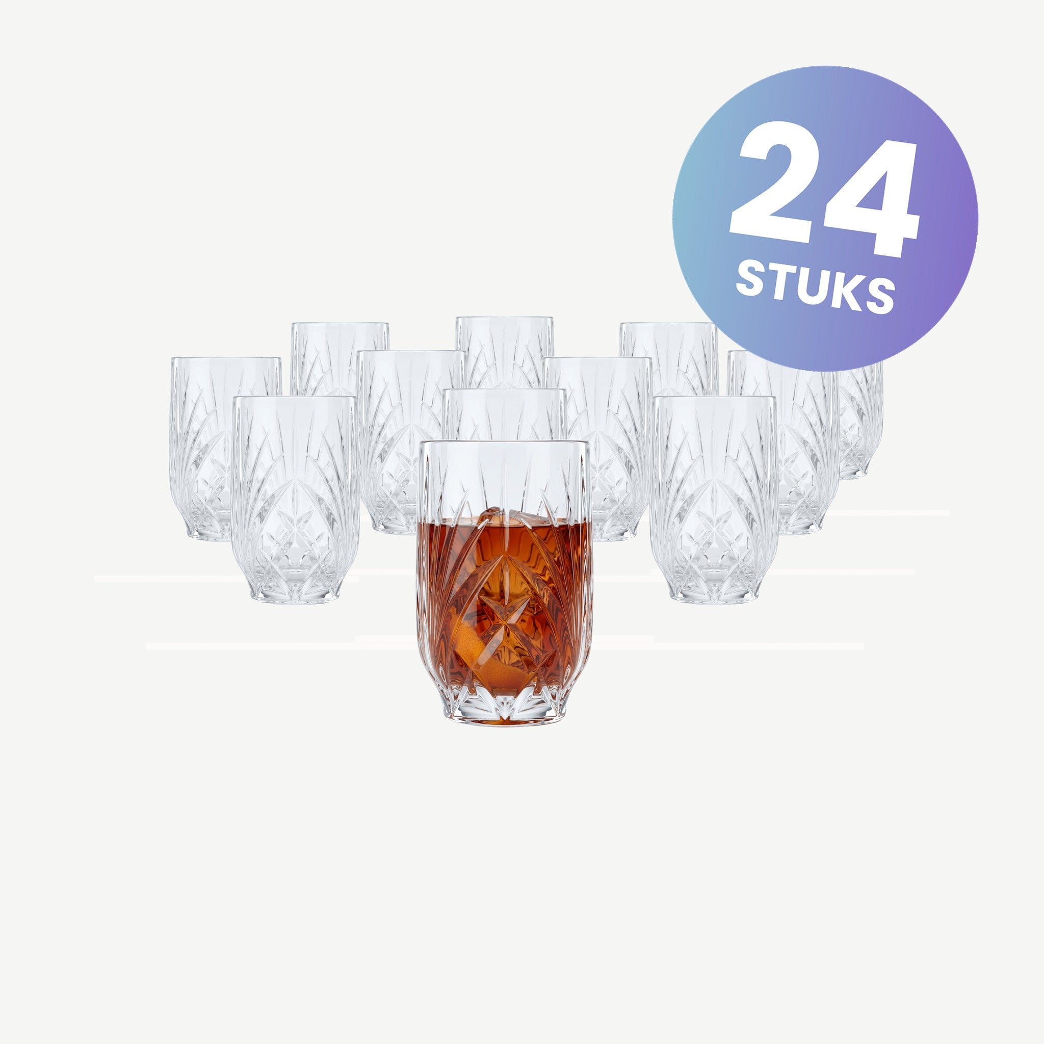 Nachtmann Palais Tumbler 26,5 Cl - set van 24 glazen