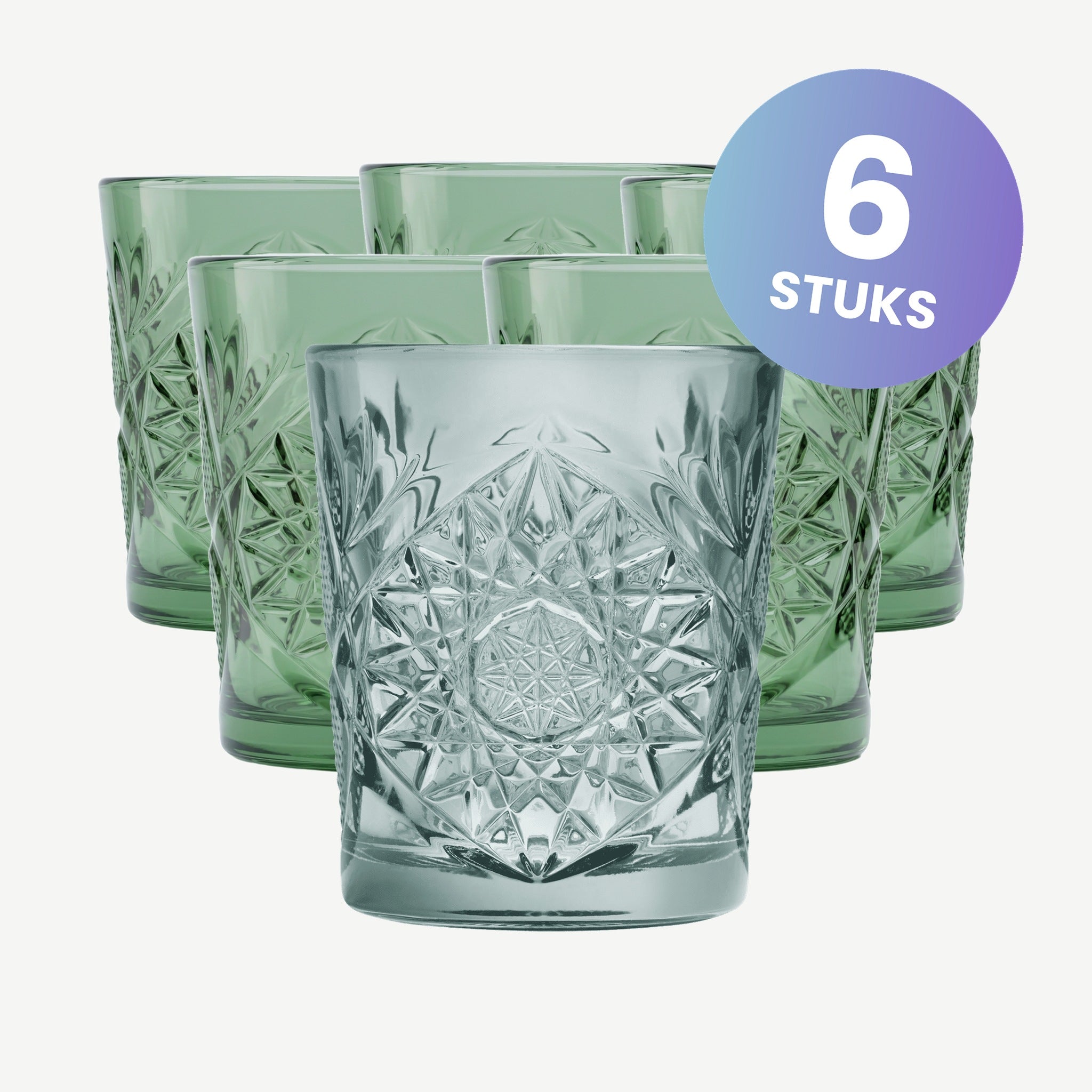Onis Icon Tumbler 35 Cl Groen - set van 6 glazen