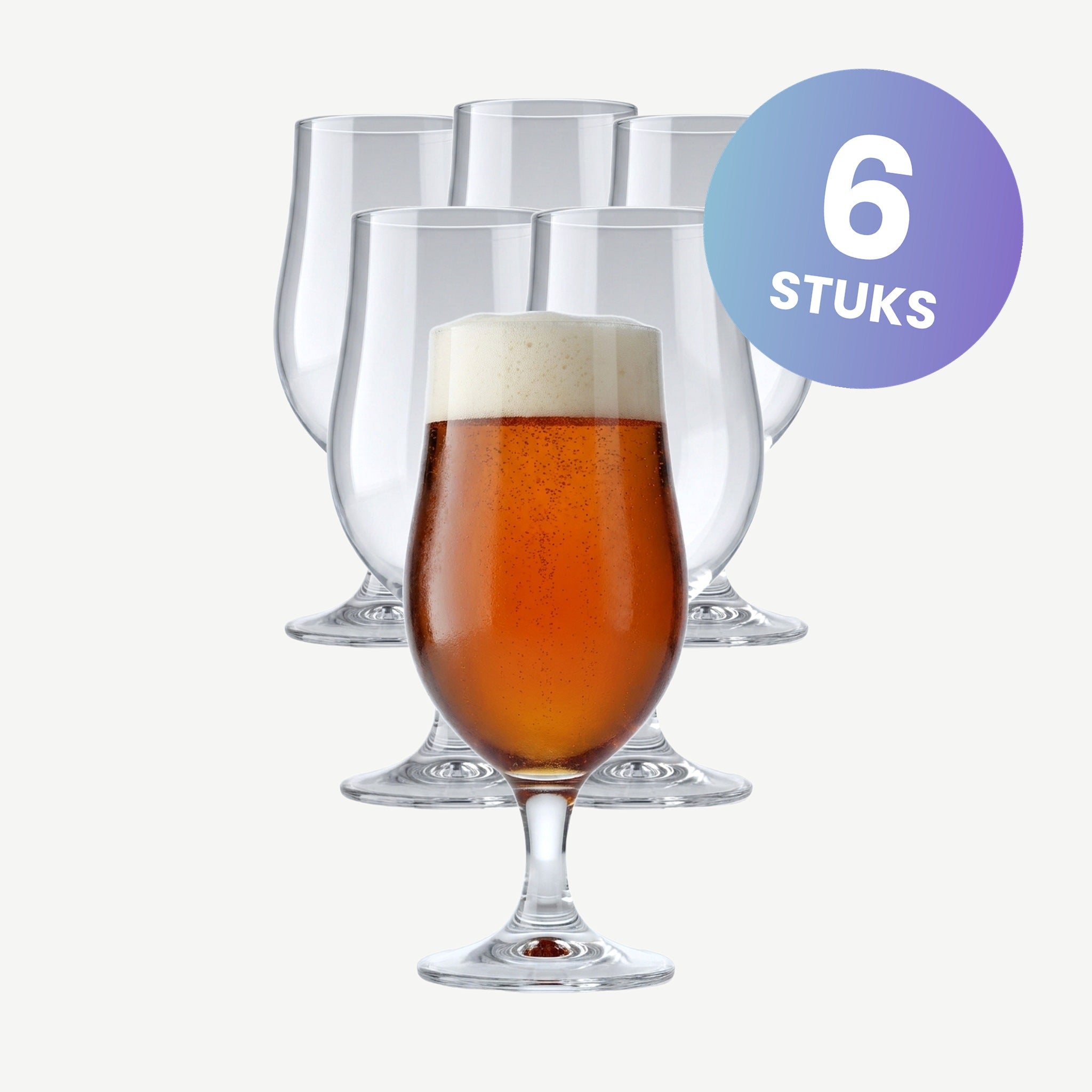 Onis Munique Bierglas 40 Cl Op Voet - set van 6 glazen