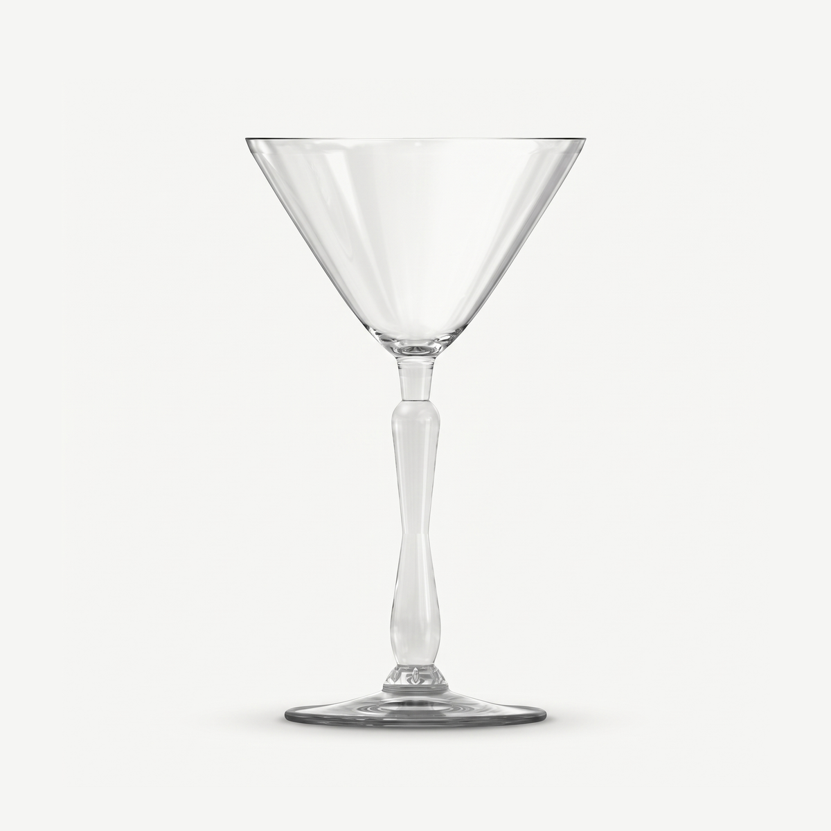 Onis New Era martiniglas 18,5 cl leeg, met klassieke V-kelk en stevige balusterstijl