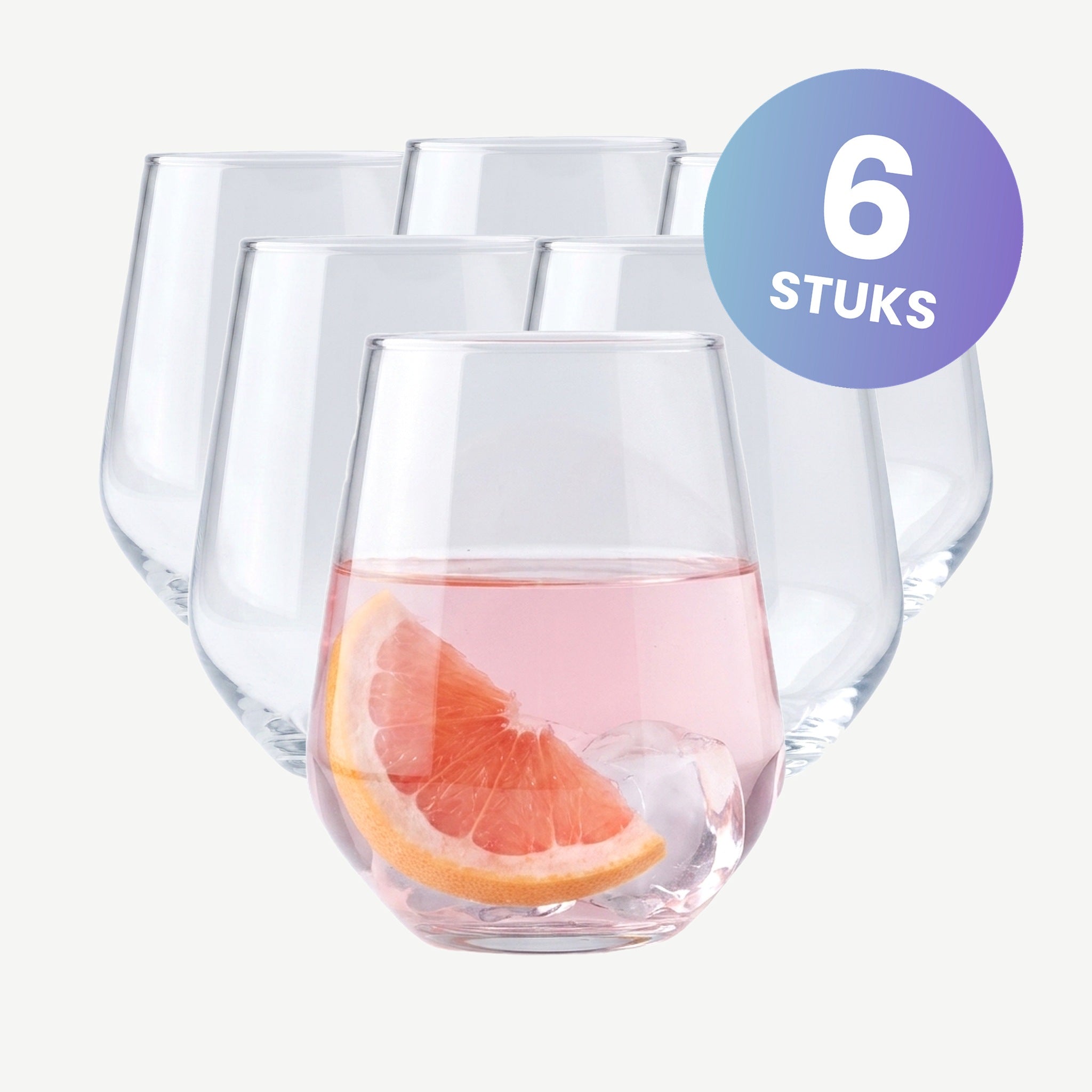 Pasabahce Allegra Tumbler 42,5 Cl - set van 6 glazen