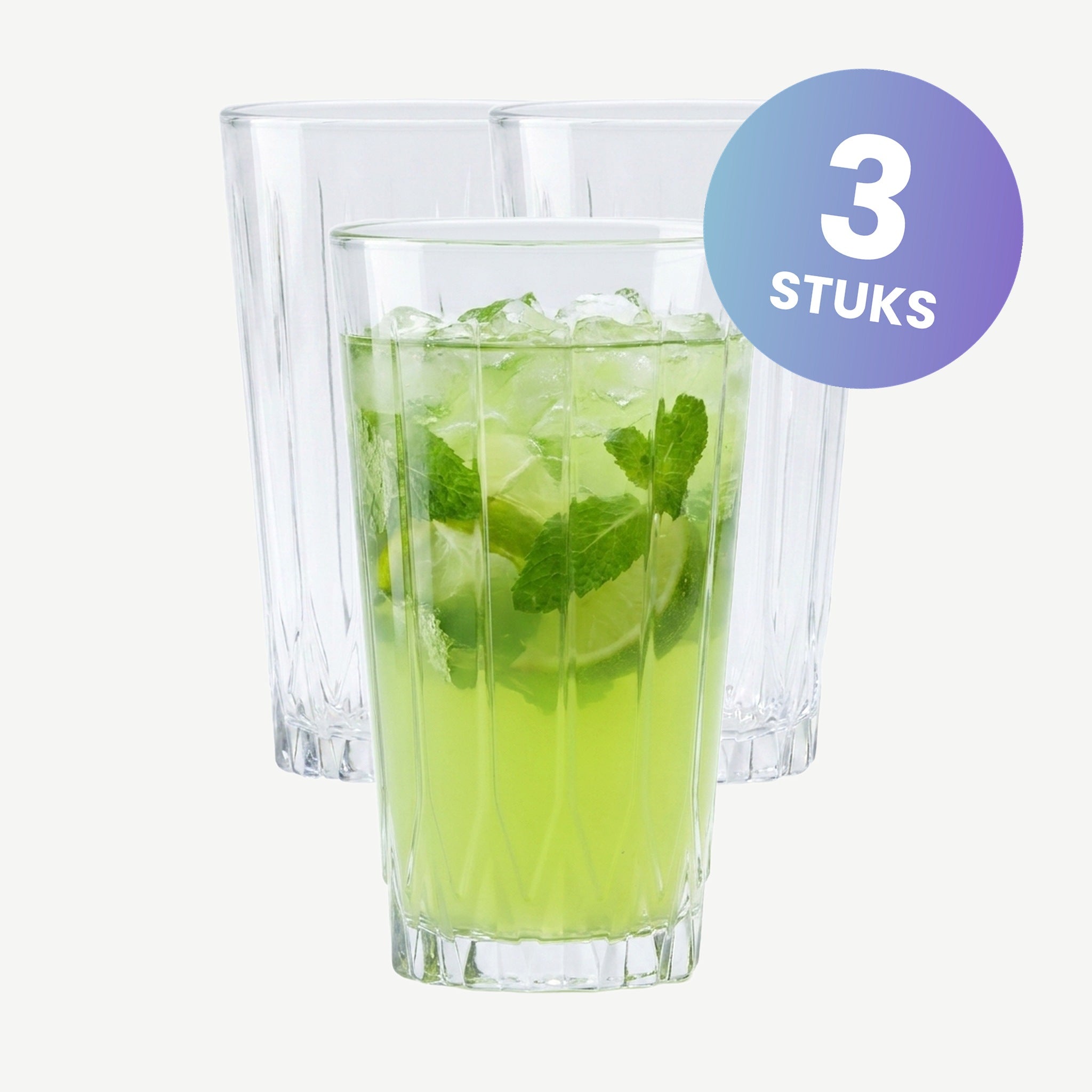 Pasabahce Nessie Longdrinkglas 34 Cl - set van 3 glazen
