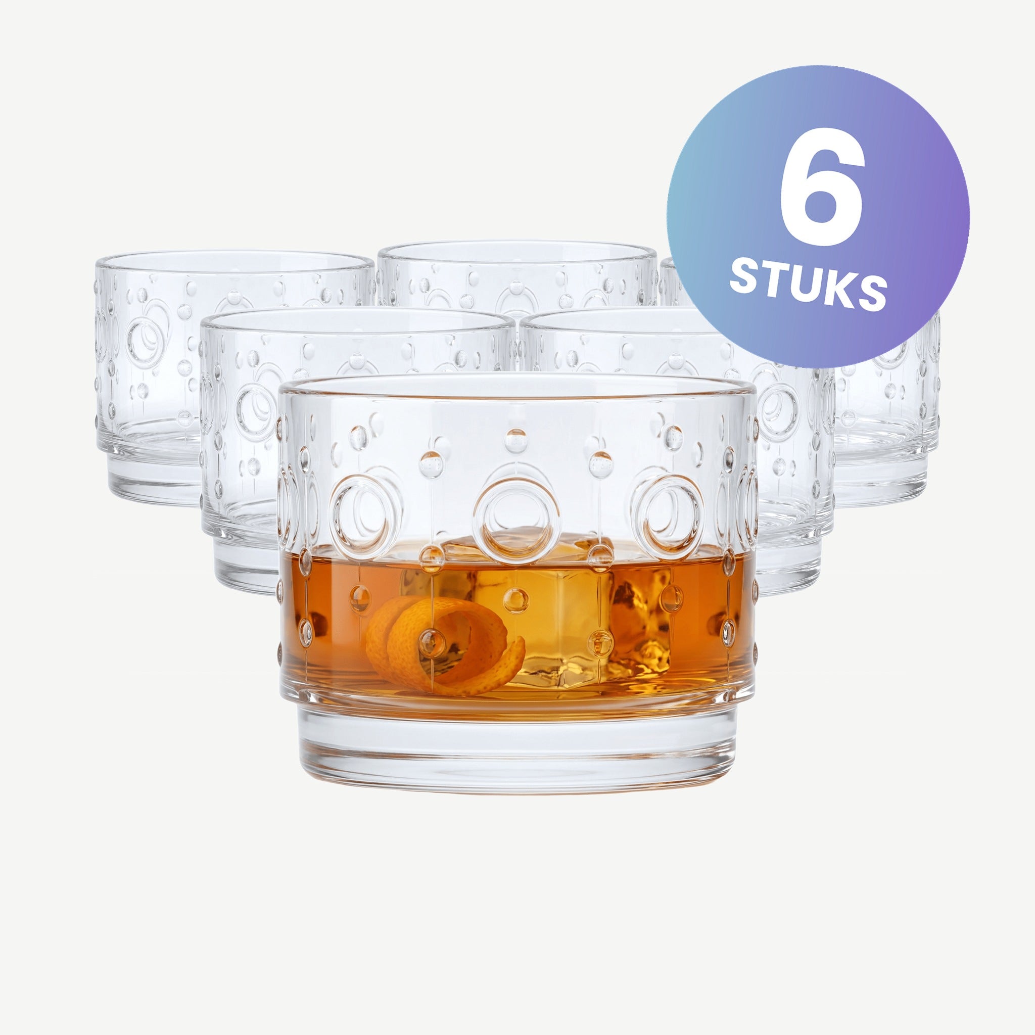 RCR Circus Tumbler Laag 17 Cl - set van 6 glazen