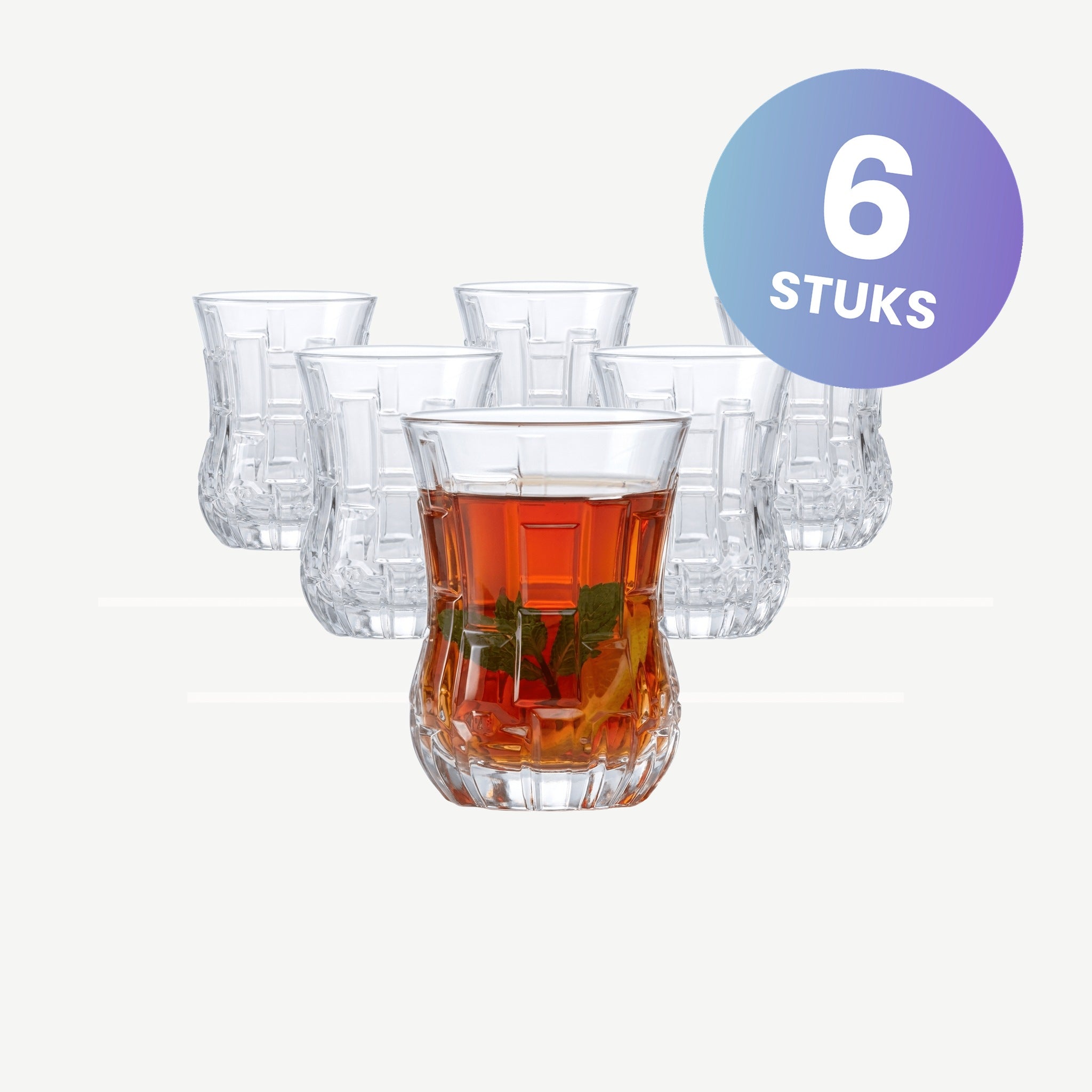 RCR Etna Theeglas 14 Cl - set van 6 glazen