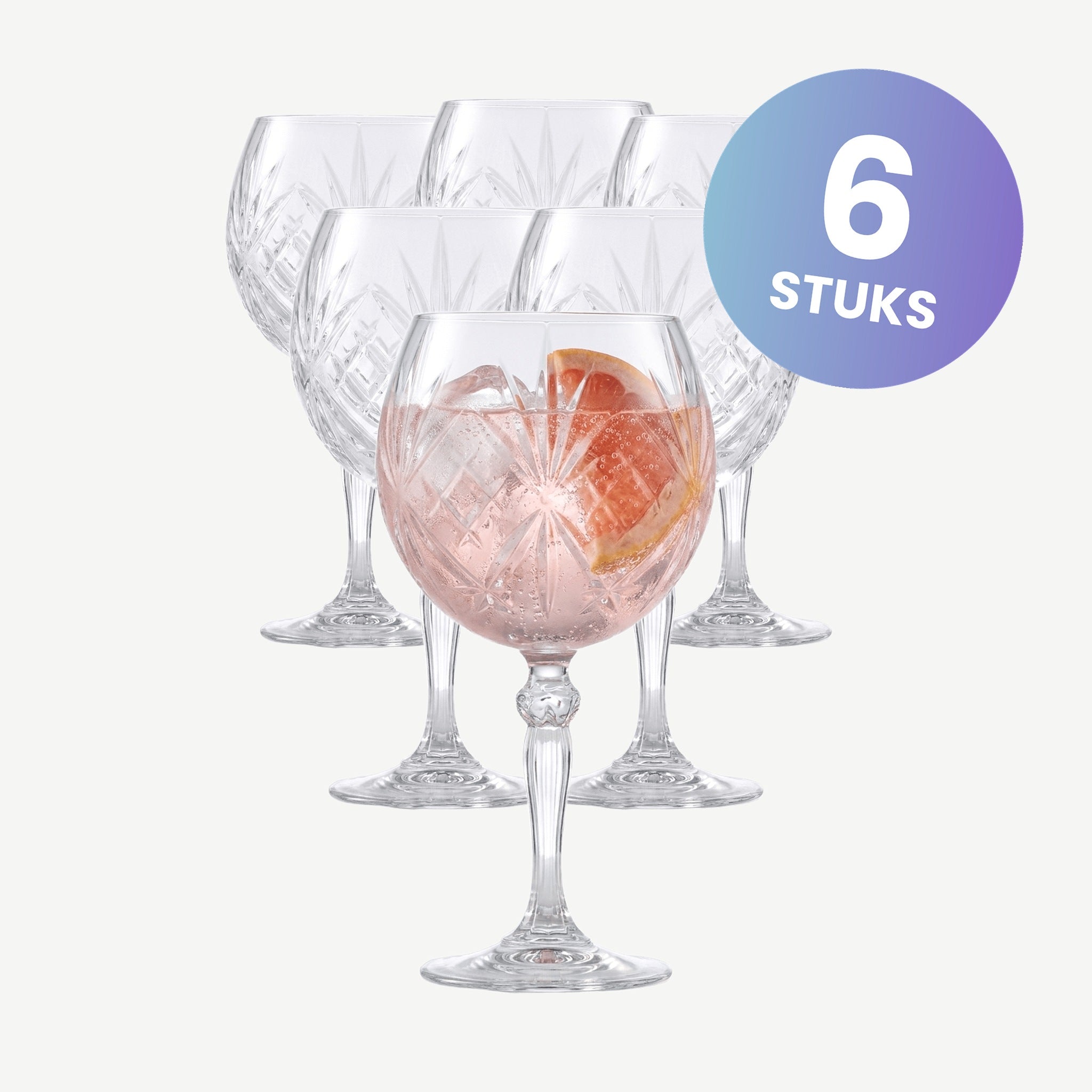 RCR Melodia Gin Tonic Glas 65 Cl - set van 6 glazen