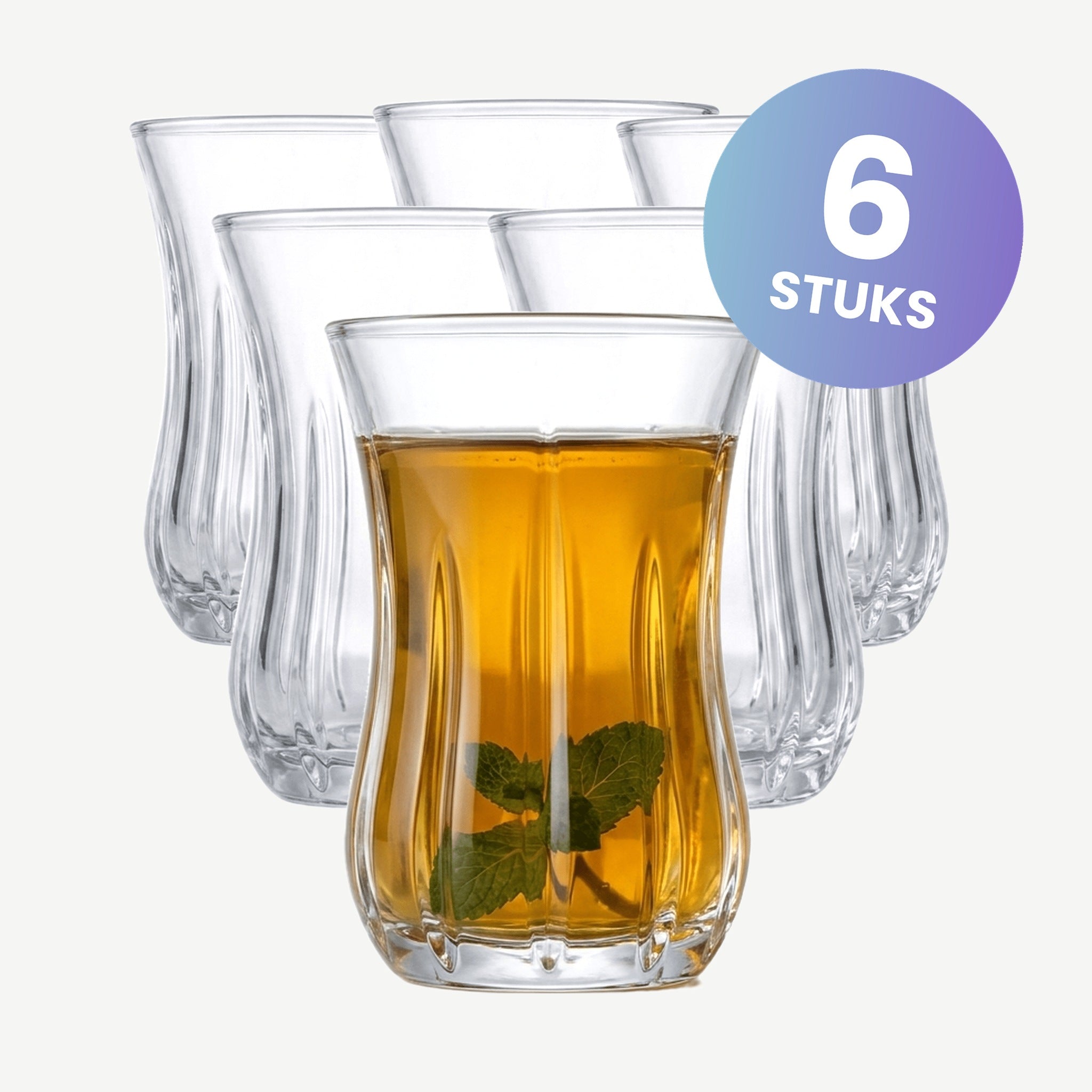 RCR Melodia Theeglas 14 Cl - set van 6 glazen