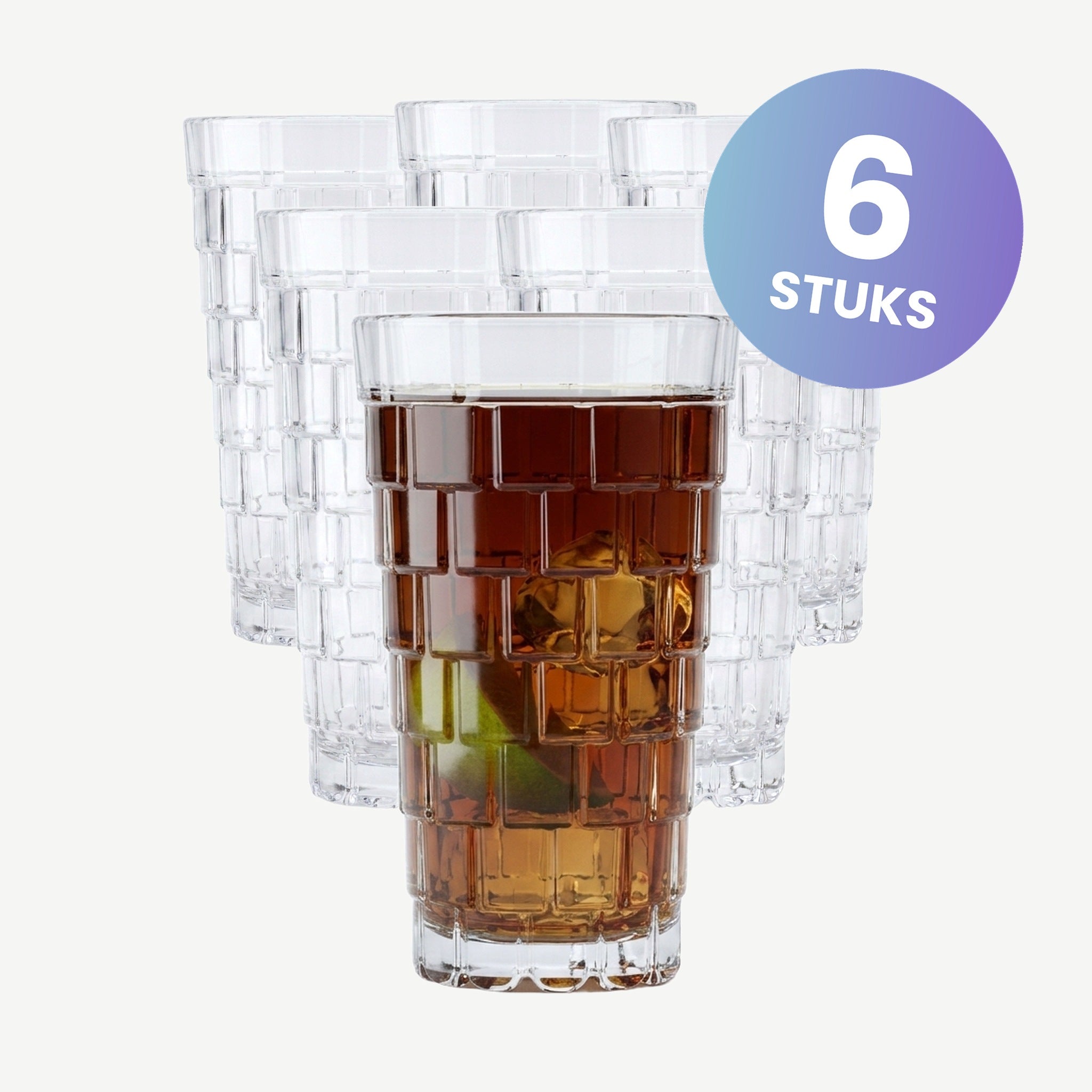 RCR Stack Longdrinkglas 39 Cl Stapelbaar - set van 6 glazen
