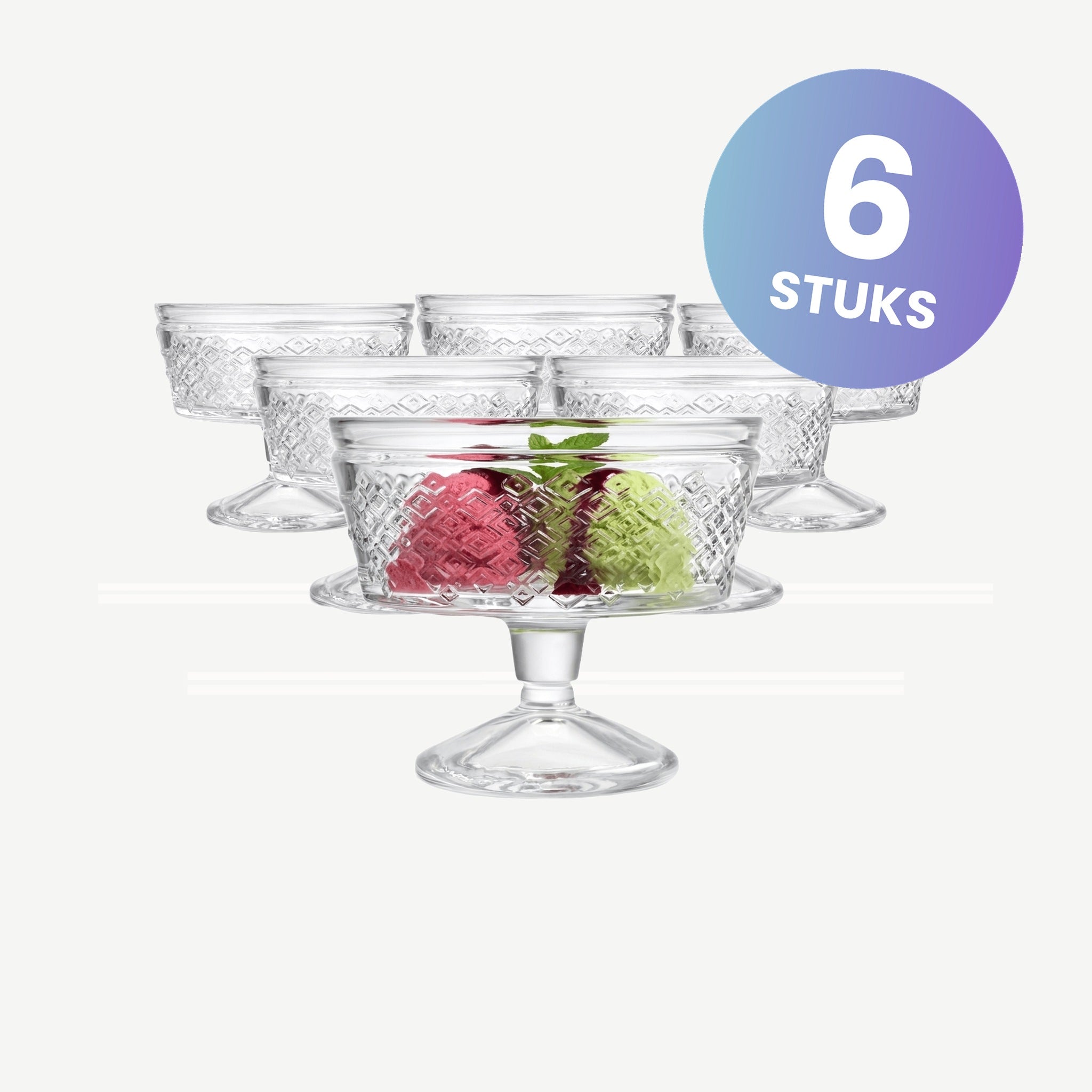 Royal Leerdam Desserts Ijscoupe 25 Cl - set van 6 glazen