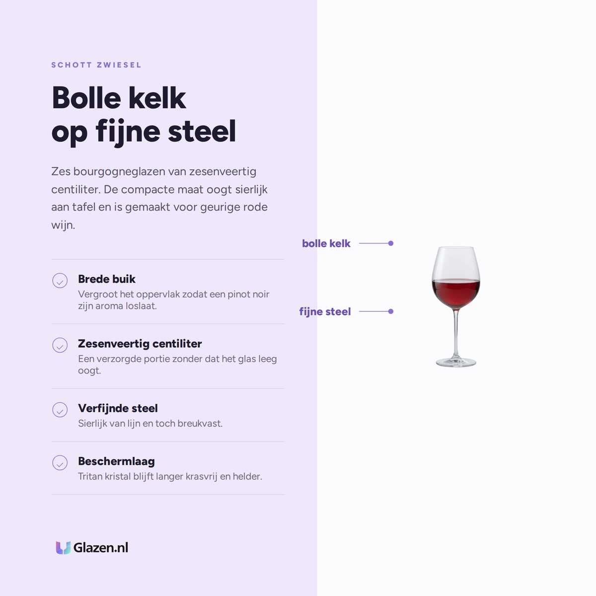 Schott Zwiesel Diva Bourgogneglas 46 cl eigenschappen